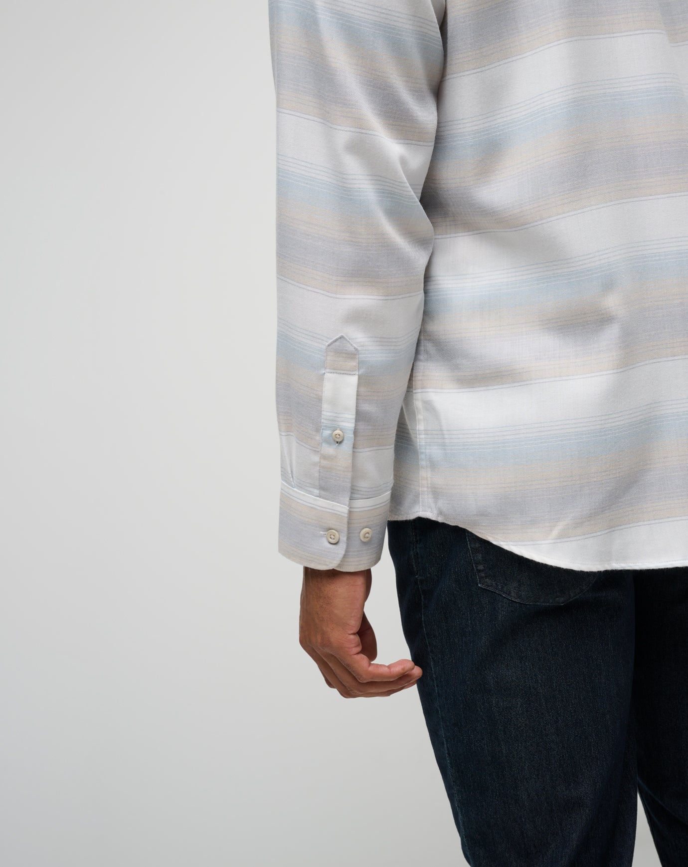 Travis Mathew Online | Cloud Flannel Stripe Button-Up