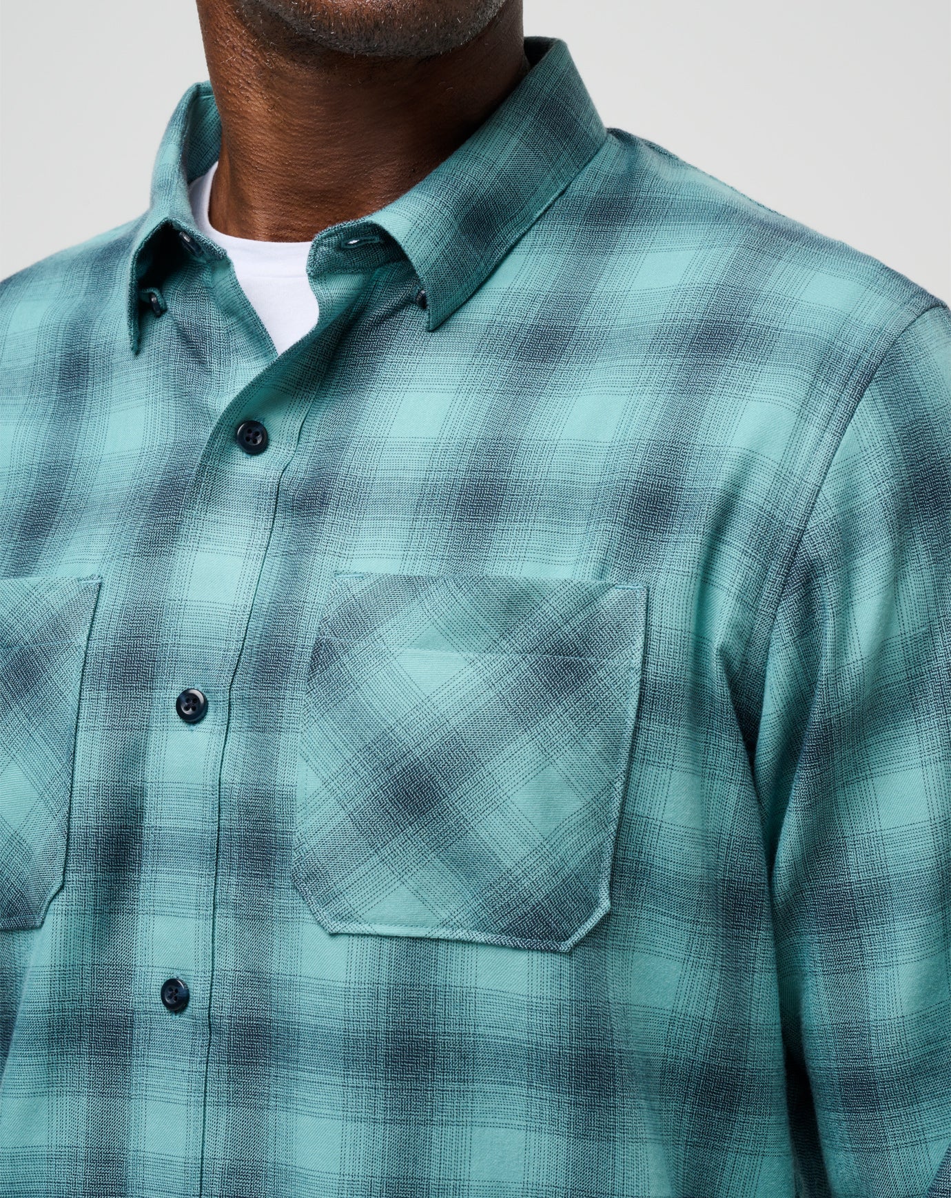 Travis Mathew Outlet | Cloud Flannel Plaid Button-Up