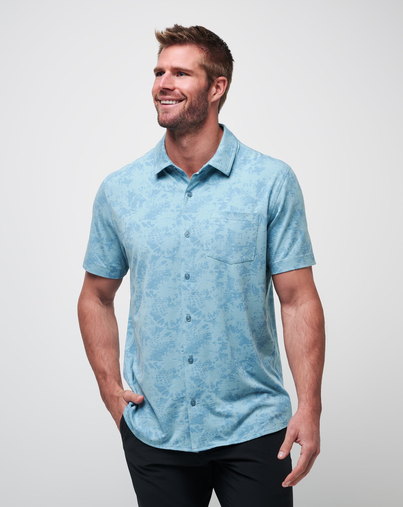Travis Mathew New | Knit Braddah Button-Up