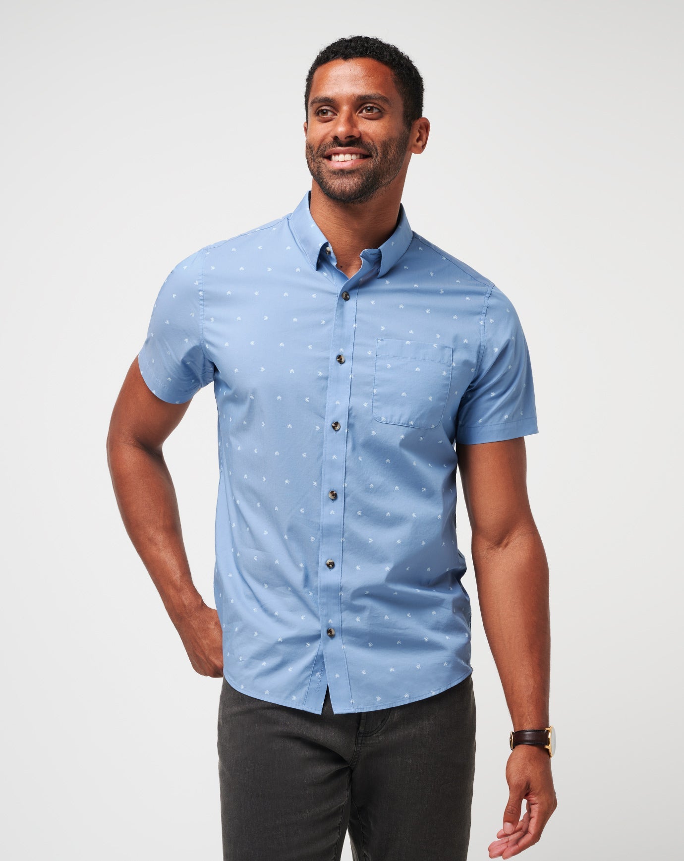 Travis Mathew Online | Wind It In Button-Up