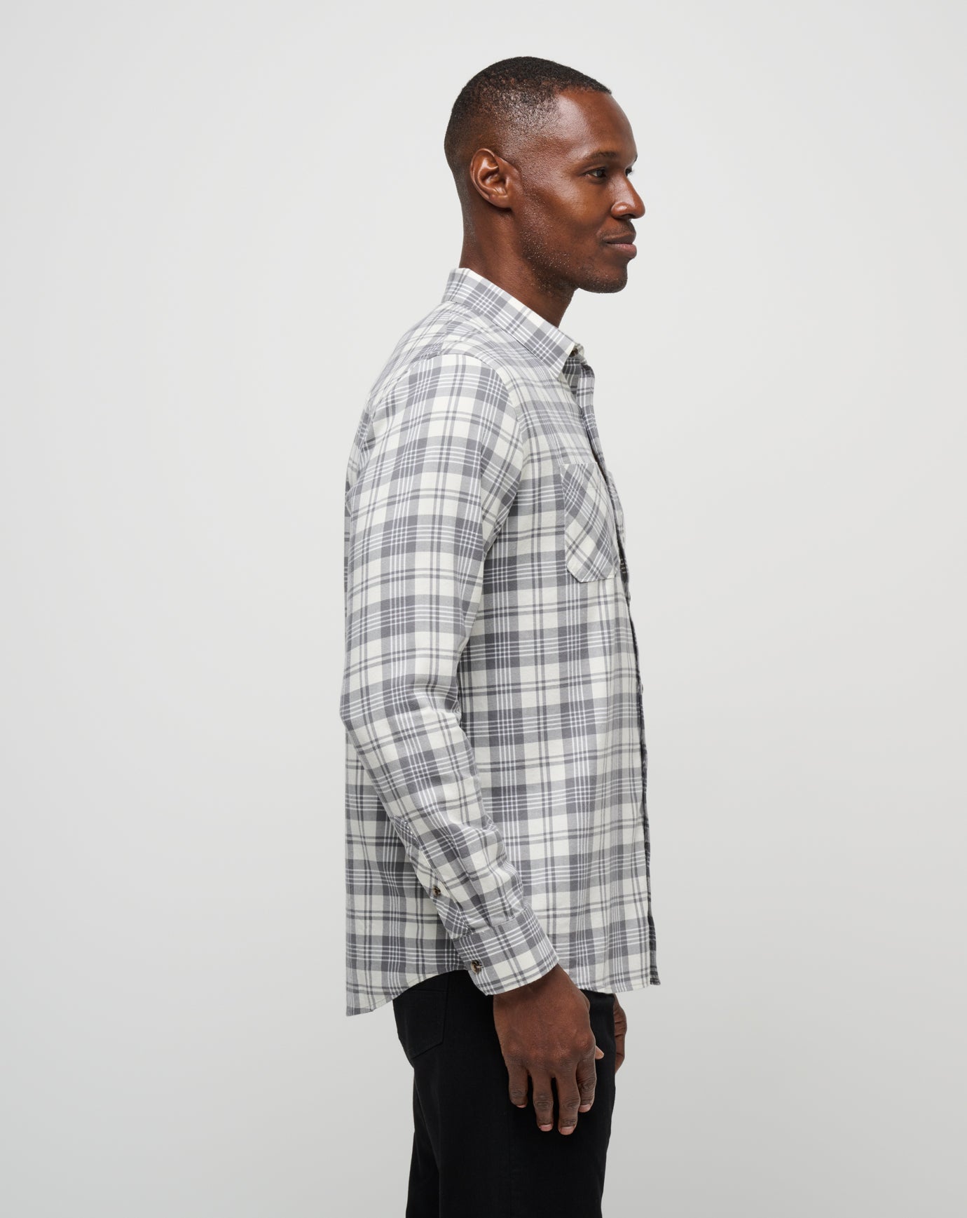 Travis Mathew New | Cloud Flannel Plaid Button-Up