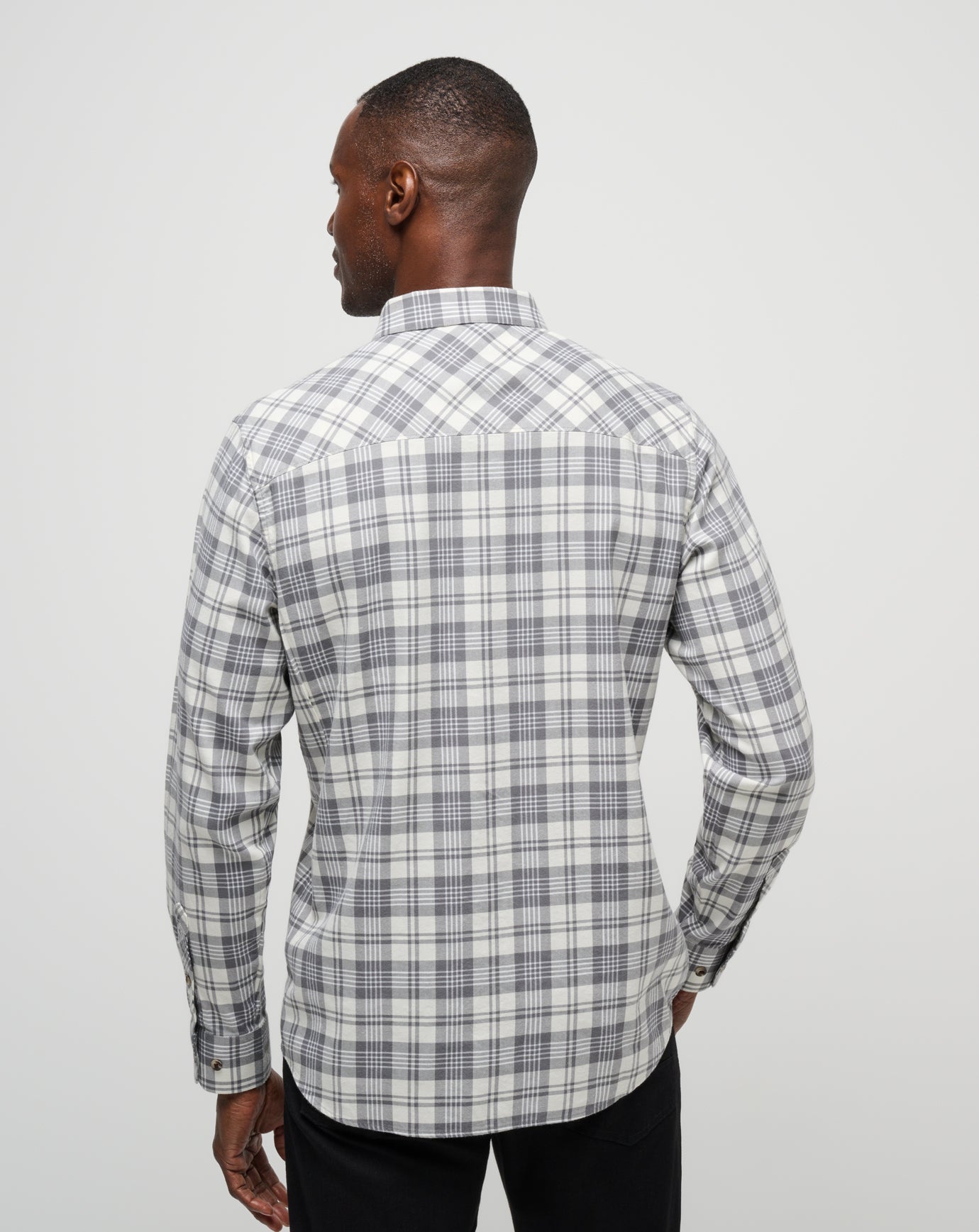 Travis Mathew New | Cloud Flannel Plaid Button-Up