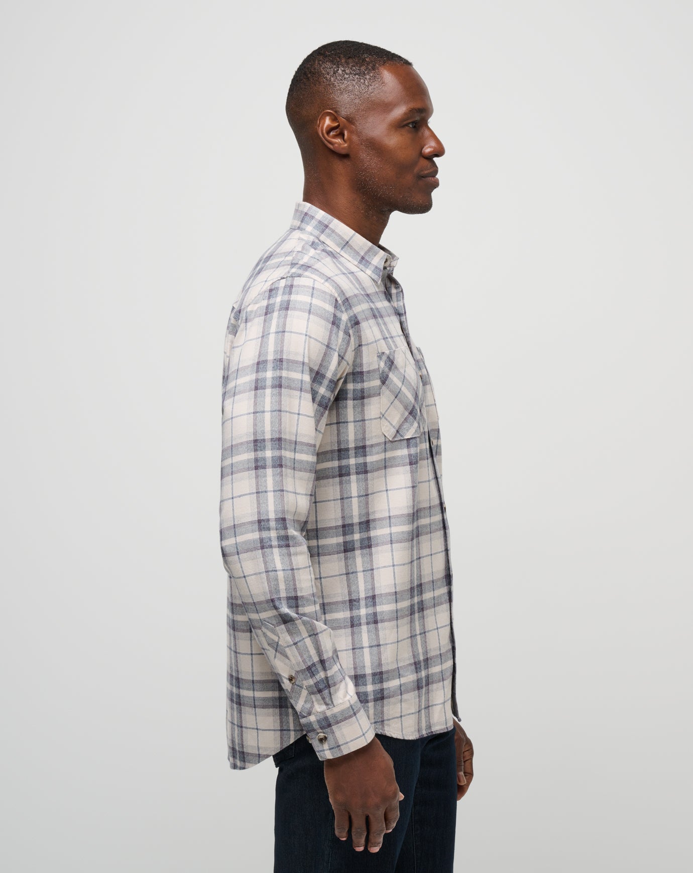 Travis Mathew Hot sale | Cloud Flannel Plaid Button-Up