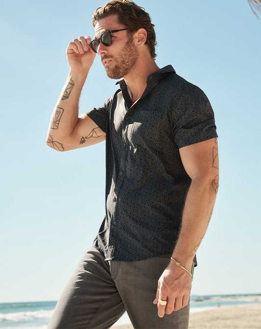 Travis Mathew Outlet | Techwoven Country Mile Button-Up