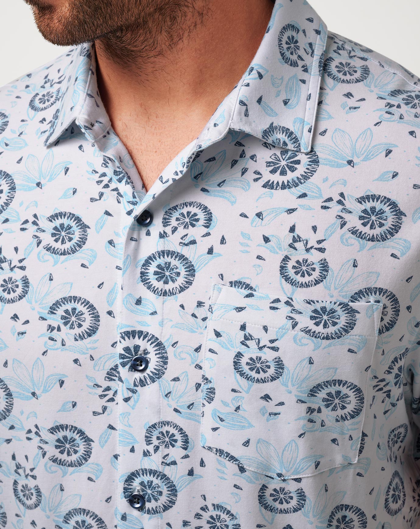 Travis Mathew Online | Knit Flourish Button-Up