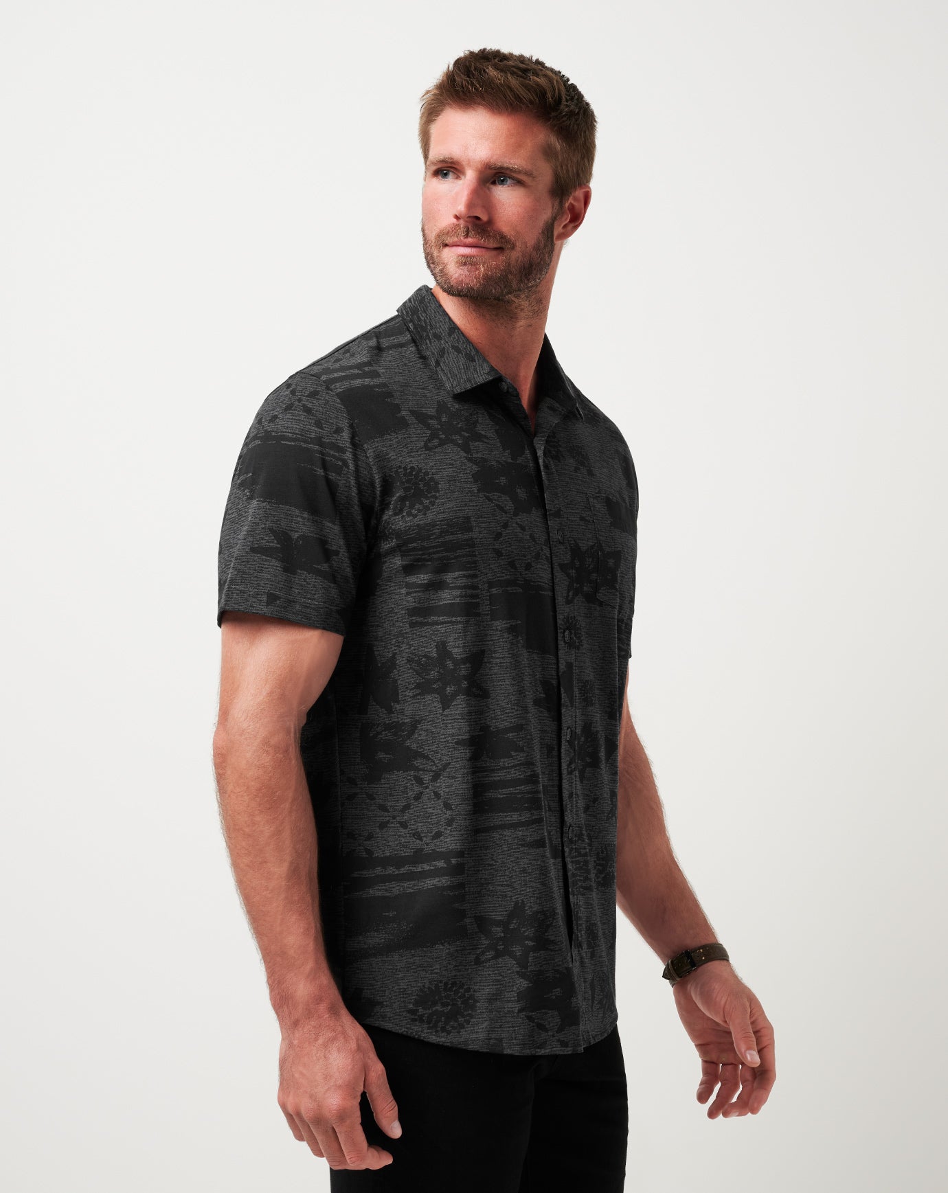 Travis Mathew Hot sale | Knit Gravitation Button-Up
