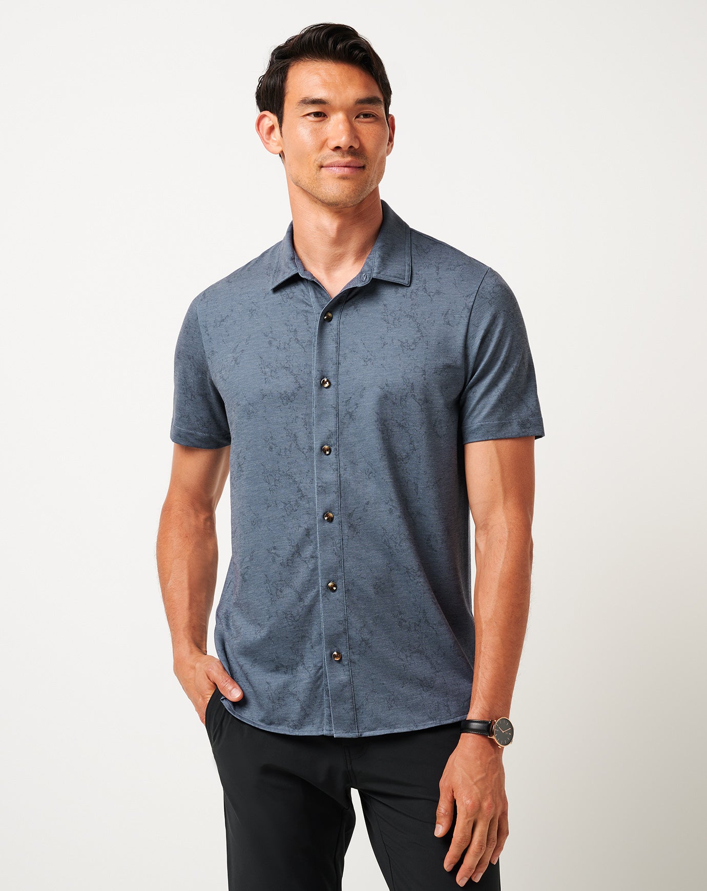 Travis Mathew US | Knit Featherweight Tides Button-Up