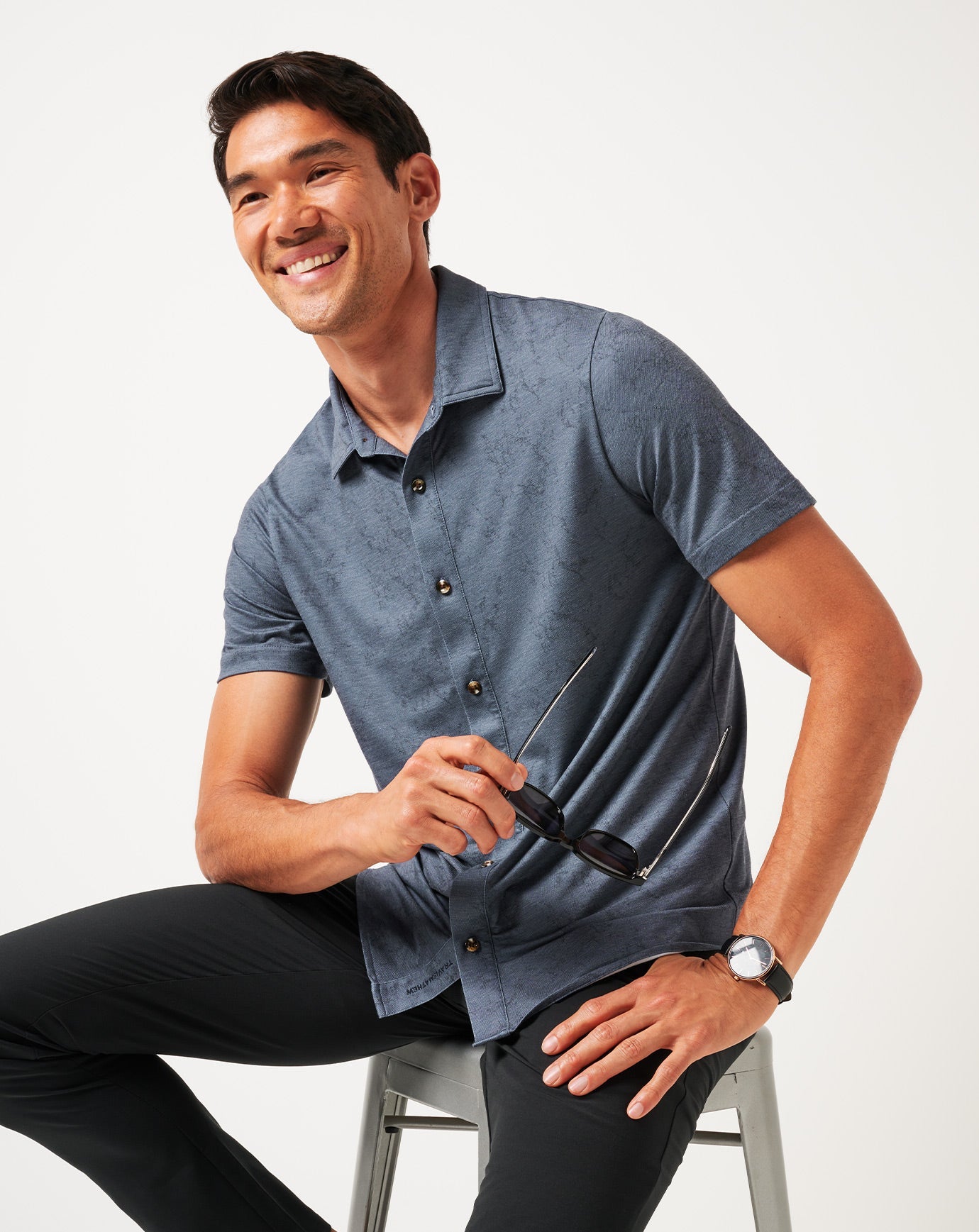 Travis Mathew US | Knit Featherweight Tides Button-Up