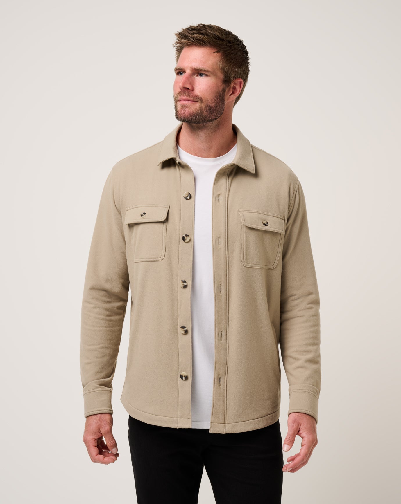 Travis Mathew Discount | Peak Fleece Shirt Jacket