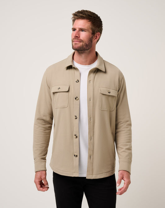 Travis Mathew Discount | Peak Fleece Shirt Jacket