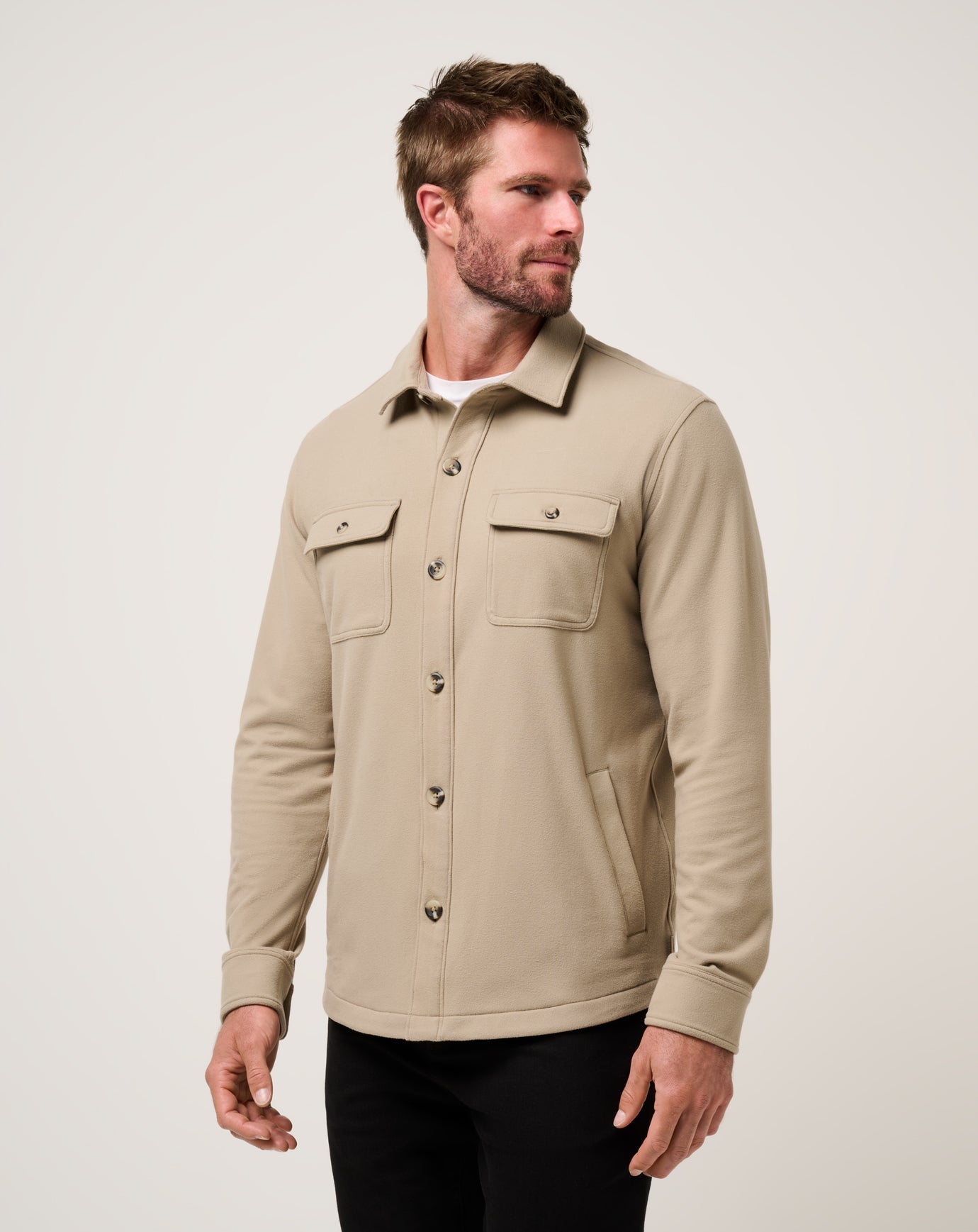 Travis Mathew Discount | Peak Fleece Shirt Jacket
