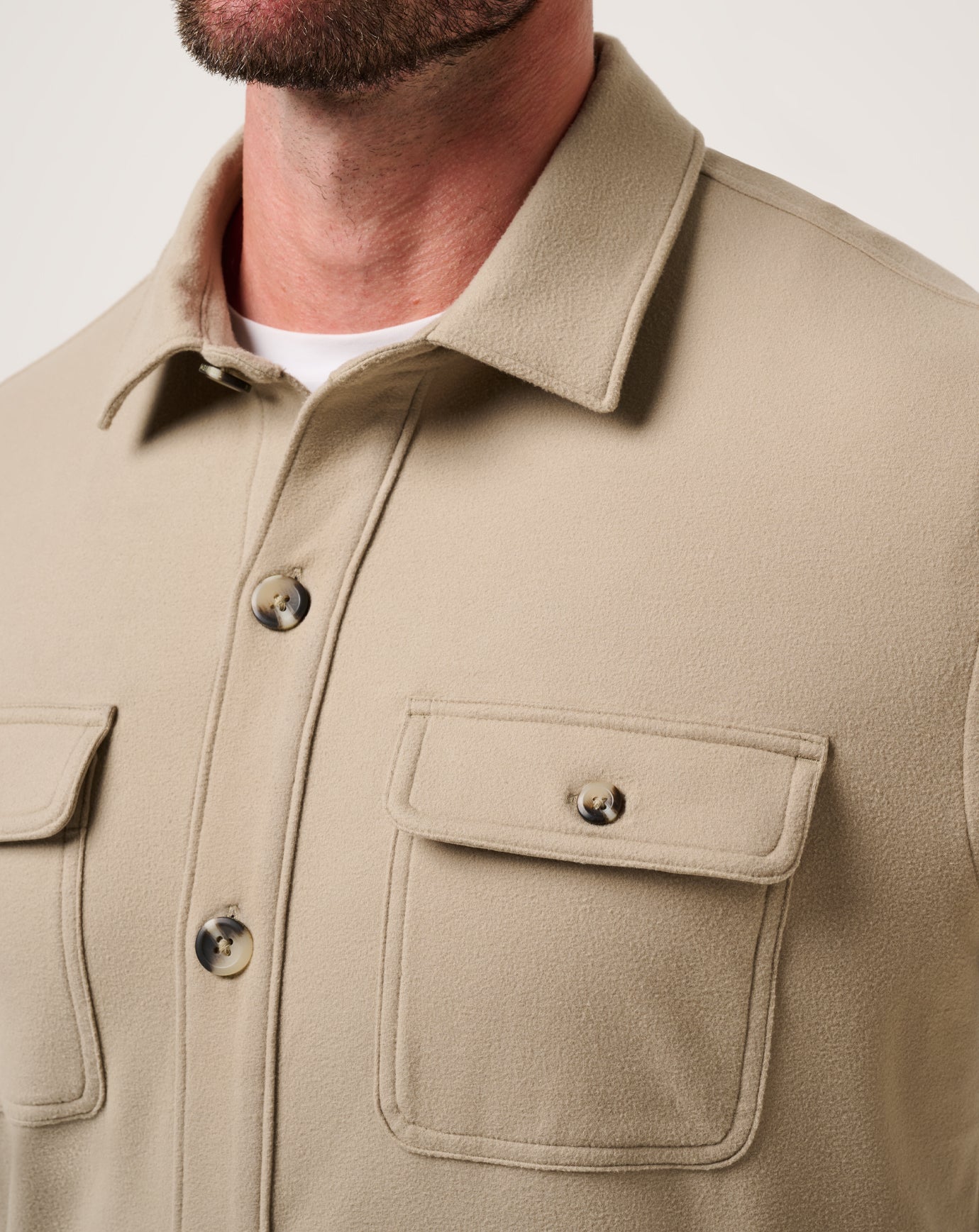 Travis Mathew Discount | Peak Fleece Shirt Jacket