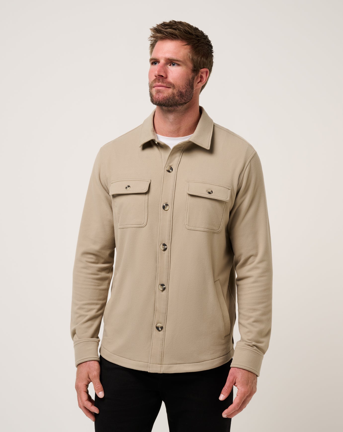 Travis Mathew Discount | Peak Fleece Shirt Jacket