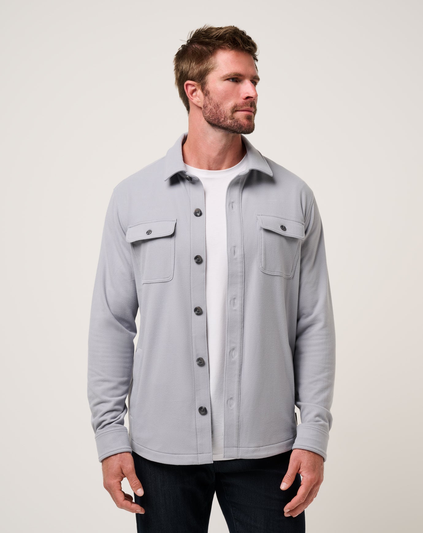 Travis Mathew Hot sale | Peak Fleece Shirt Jacket