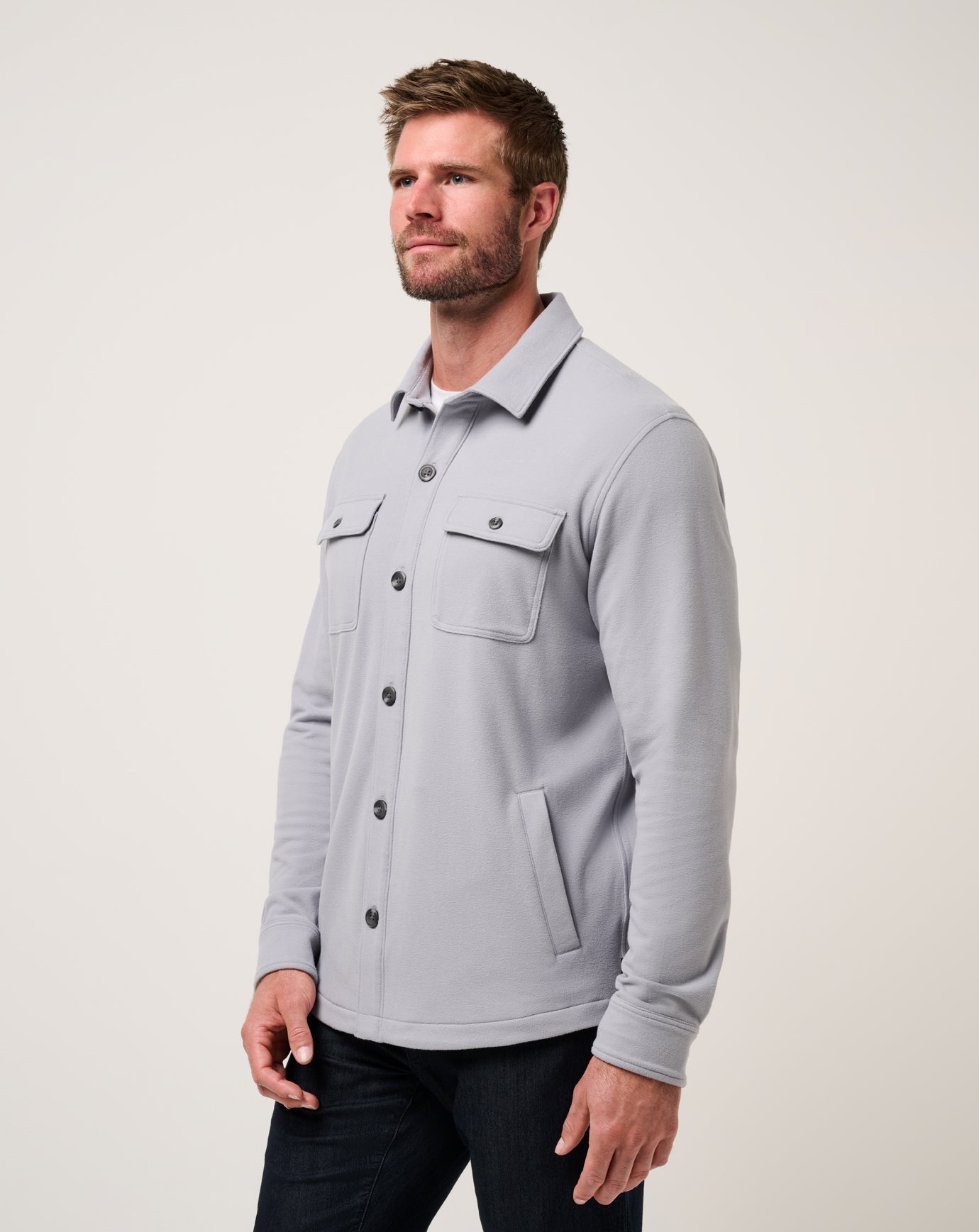 Travis Mathew Hot sale | Peak Fleece Shirt Jacket