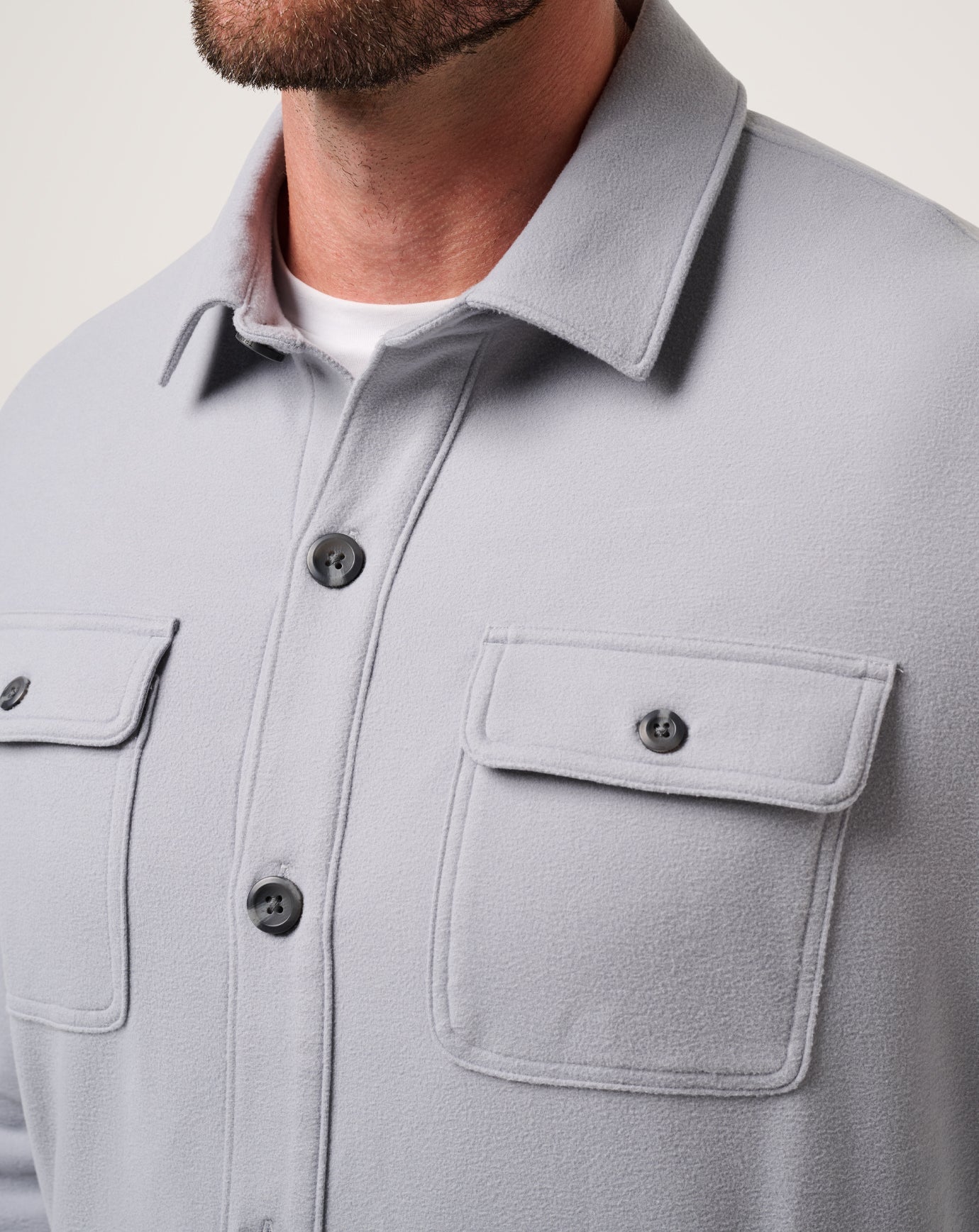 Travis Mathew Hot sale | Peak Fleece Shirt Jacket