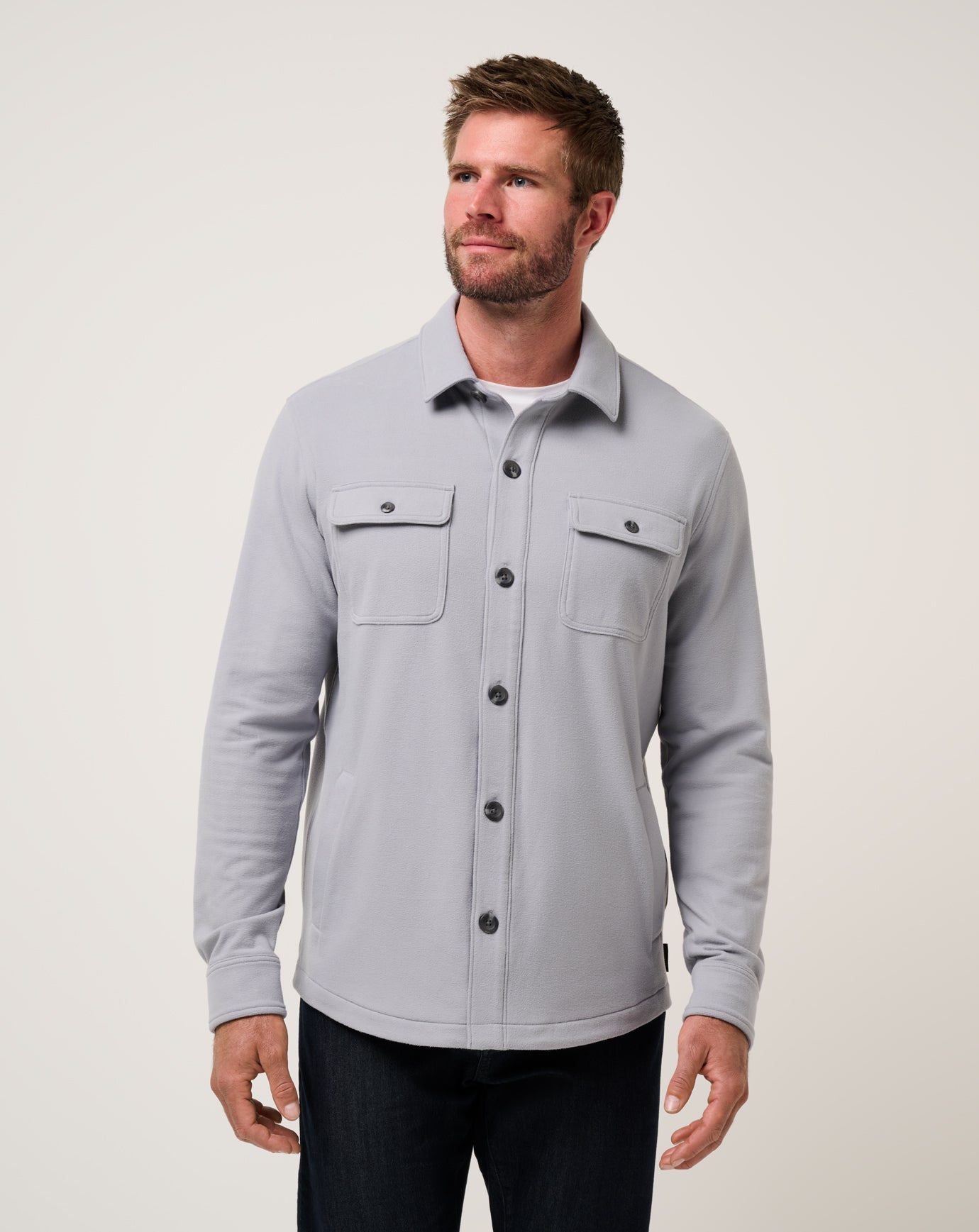 Travis Mathew Hot sale | Peak Fleece Shirt Jacket