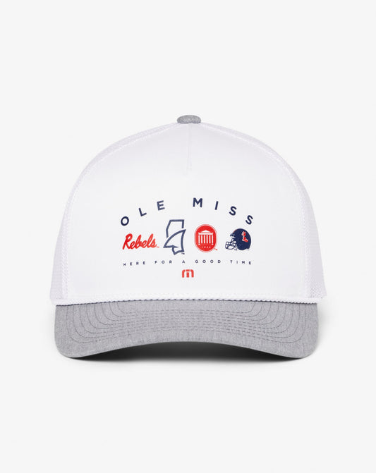 Travis Mathew For sale | Mississippi Defensive Line Snapback Hat