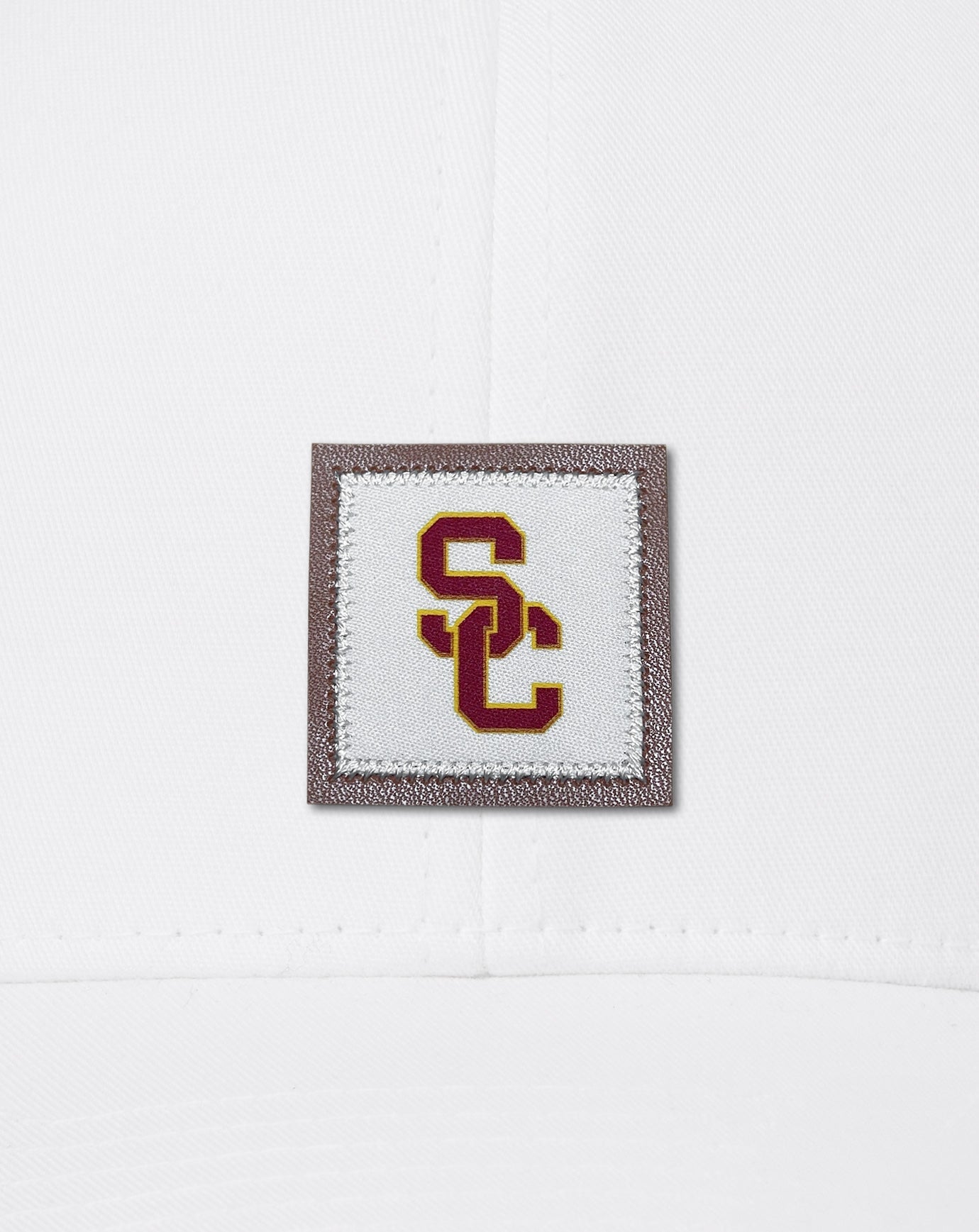 Travis Mathew Sale | USC Leather Patch Snapback Hat