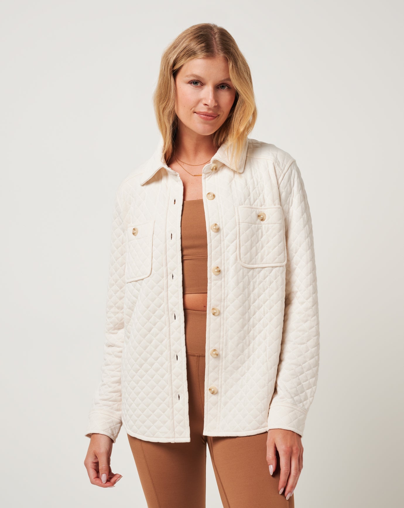 Travis Mathew Discount | Diamond Quilted Shacket