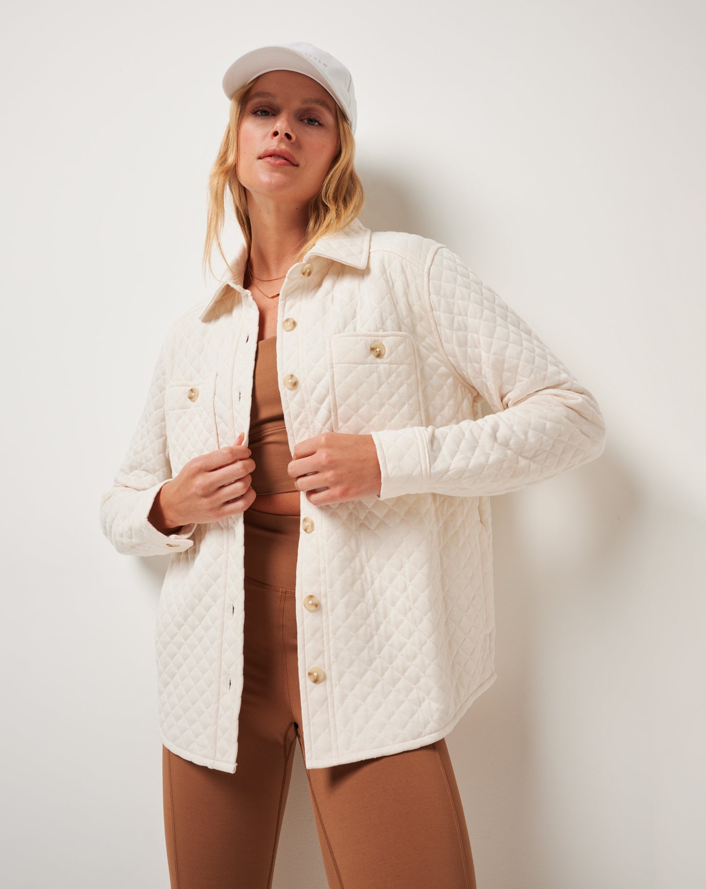 Travis Mathew Discount | Diamond Quilted Shacket