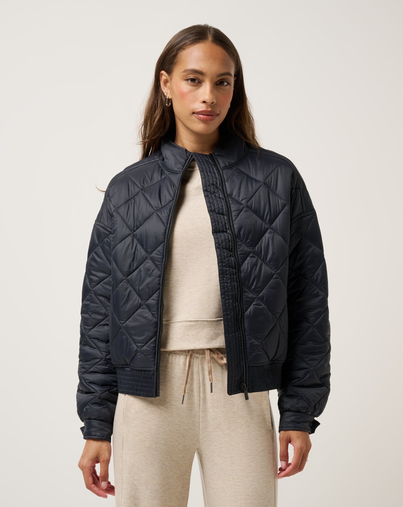 Travis Mathew New | Lights At Night Quilted Jacket