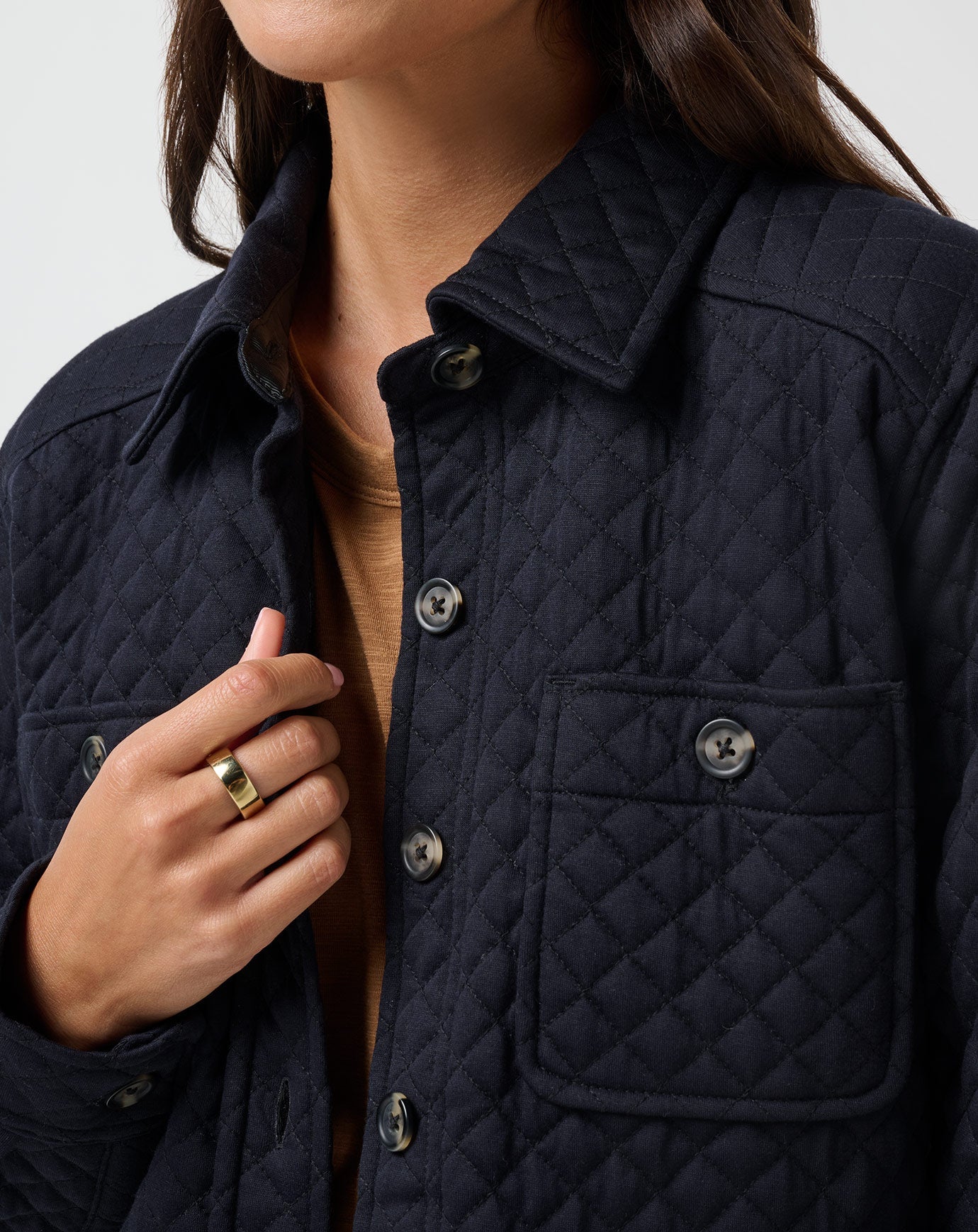Travis Mathew Hot sale | Diamond Quilted Shacket