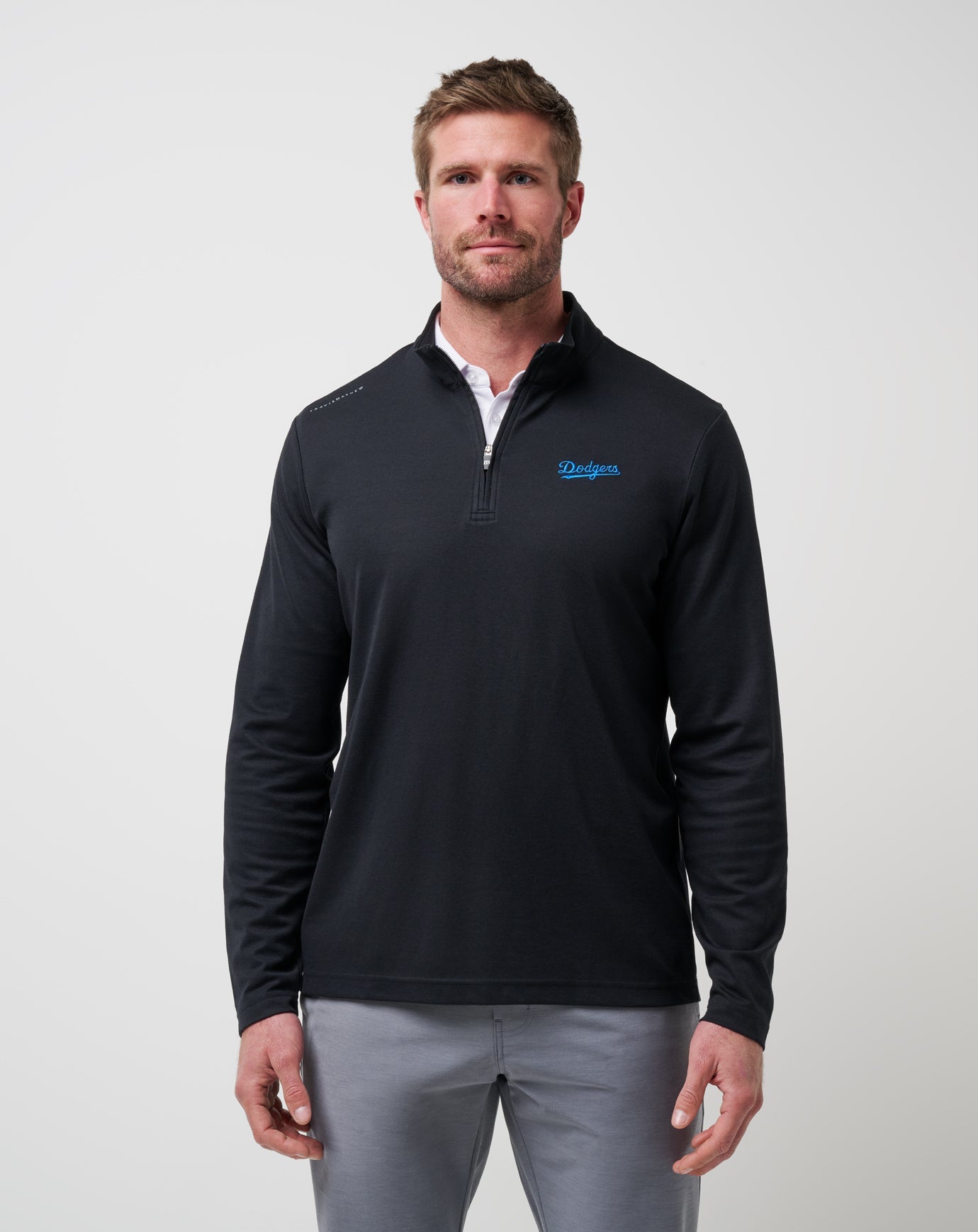 Travis Mathew New | Los Angeles Dodgers Time To Tailgate Quarter Zip