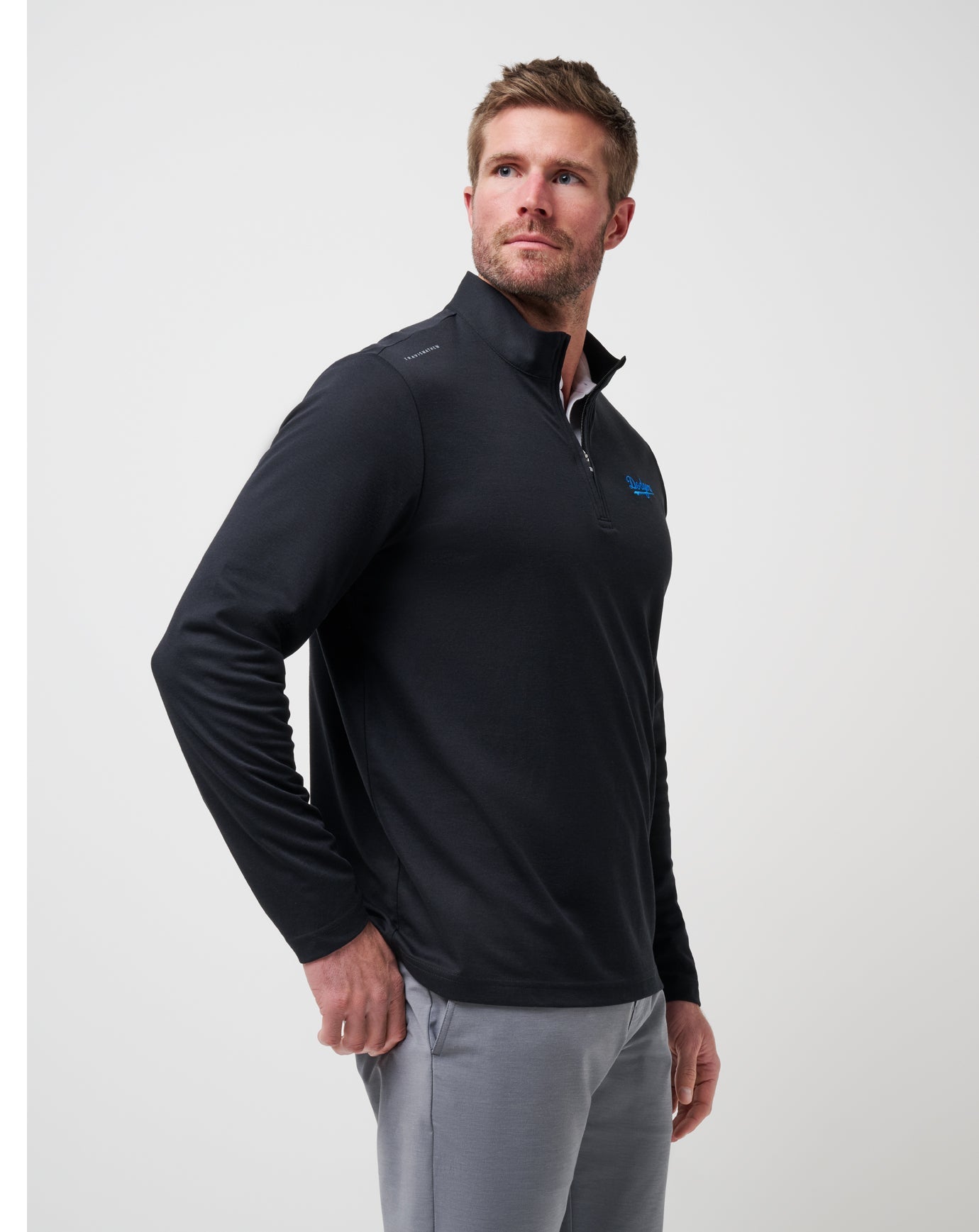 Travis Mathew New | Los Angeles Dodgers Time To Tailgate Quarter Zip