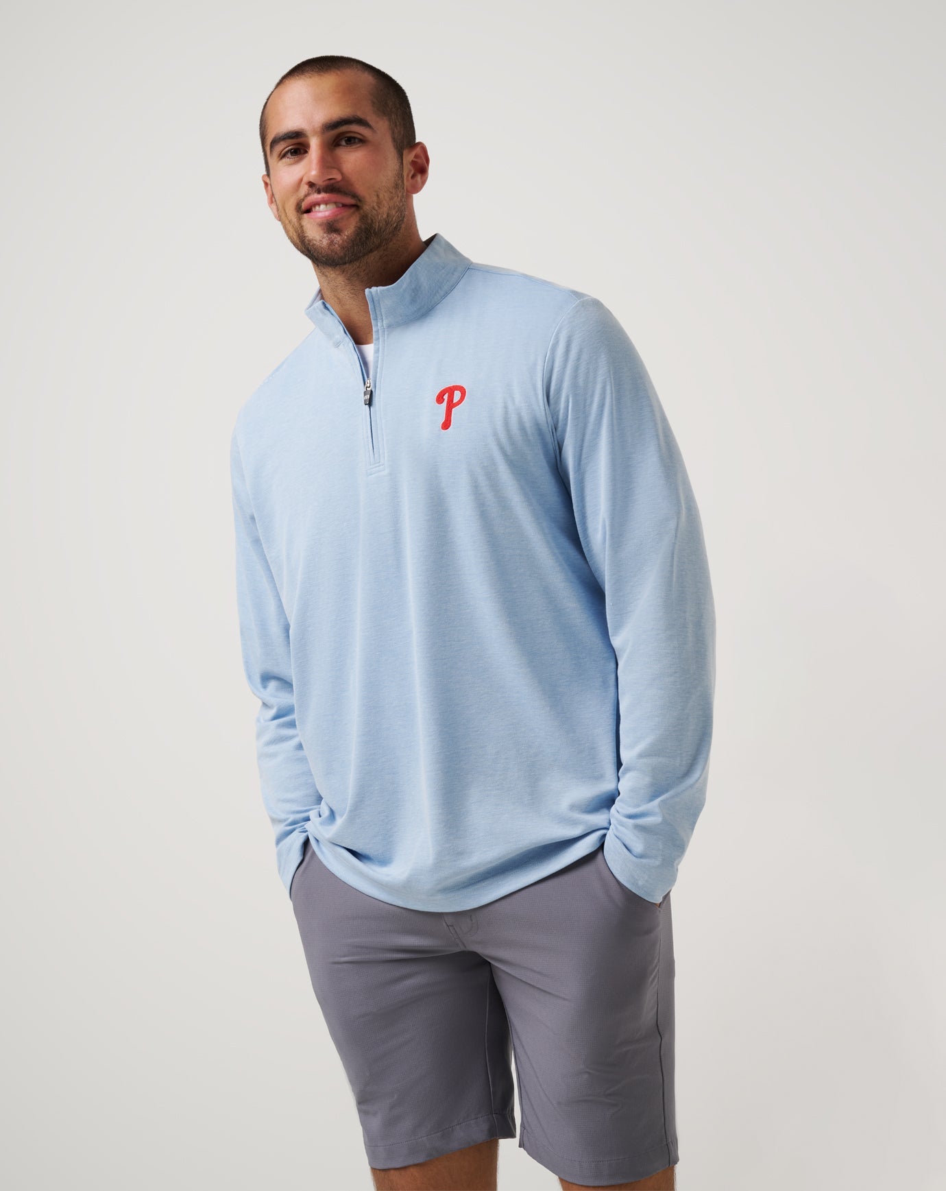 Travis Mathew On Sale | Philadelphia Phillies Time To Tailgate Quarter Zip