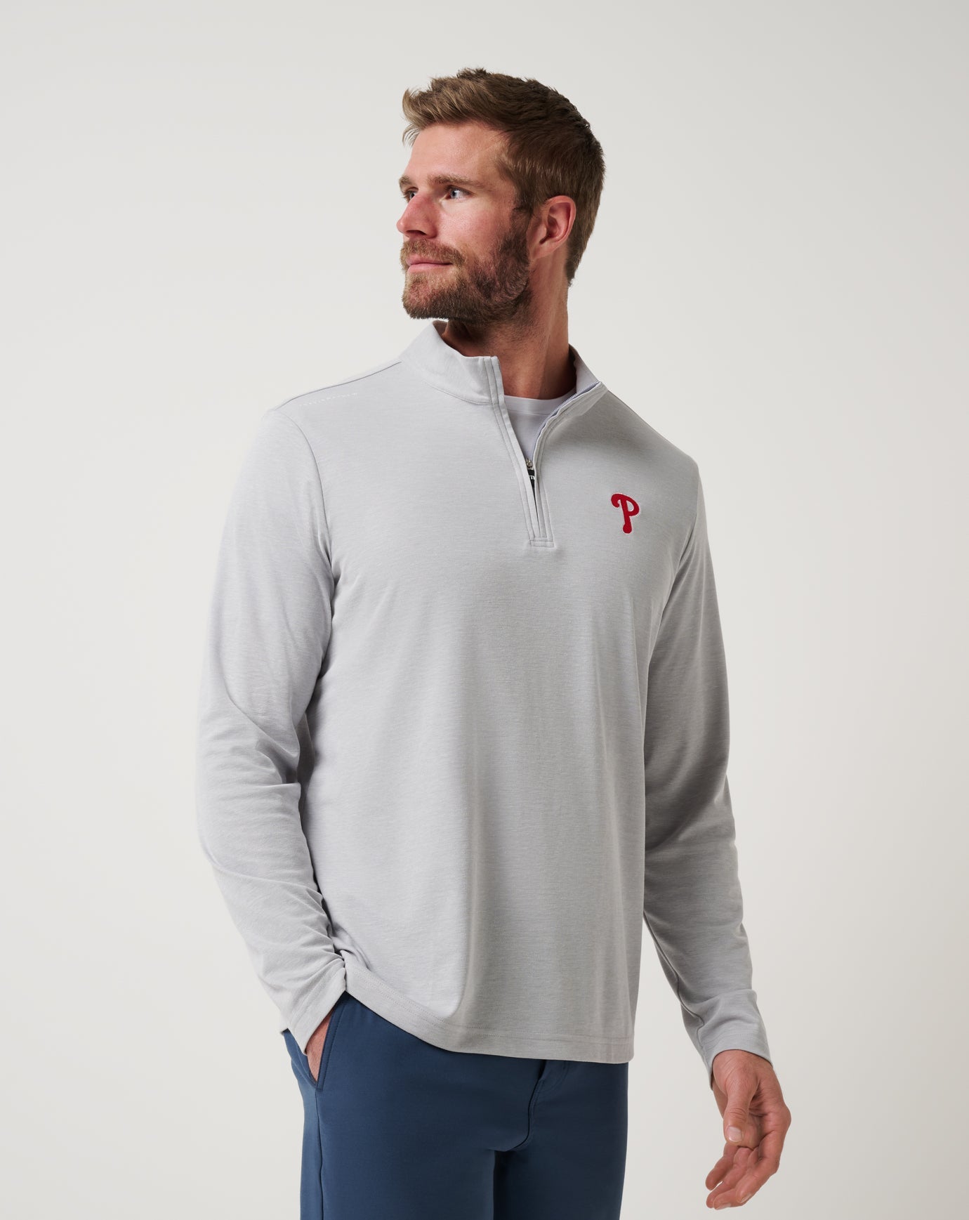 Travis Mathew For sale | Philadelphia Phillies Time To Tailgate Quarter Zip