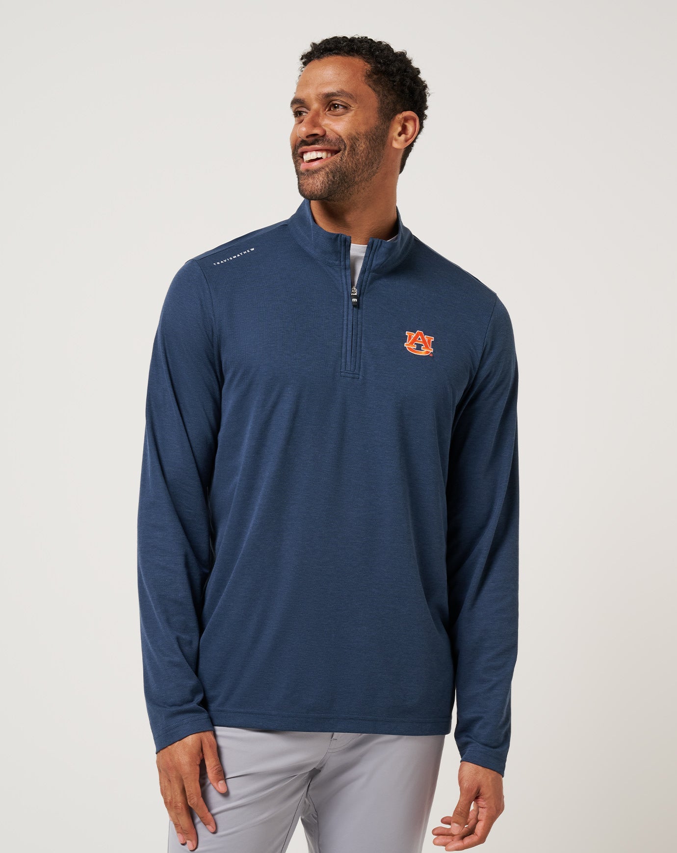 Travis Mathew Sale | Auburn Time To Tailgate Quarter Zip