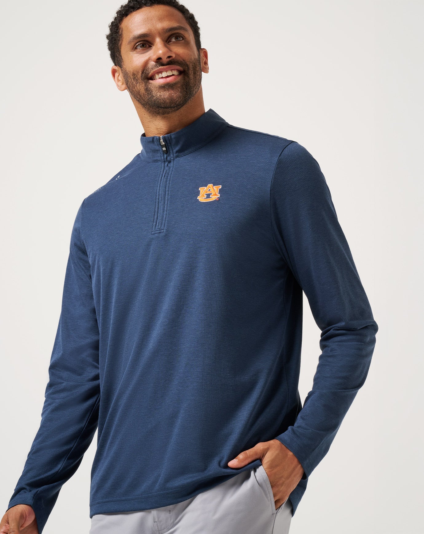 Travis Mathew Sale | Auburn Time To Tailgate Quarter Zip