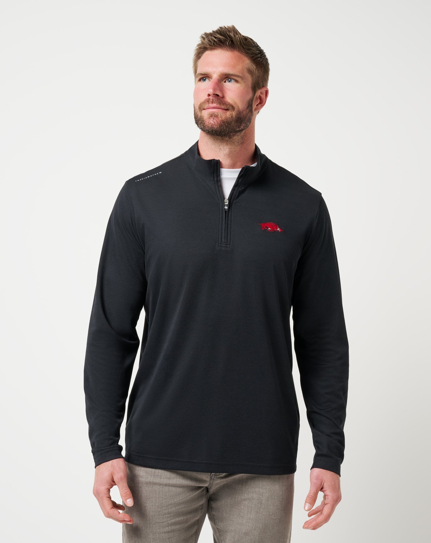 Travis Mathew Discount | Arkansas Time To Tailgate Quarter Zip