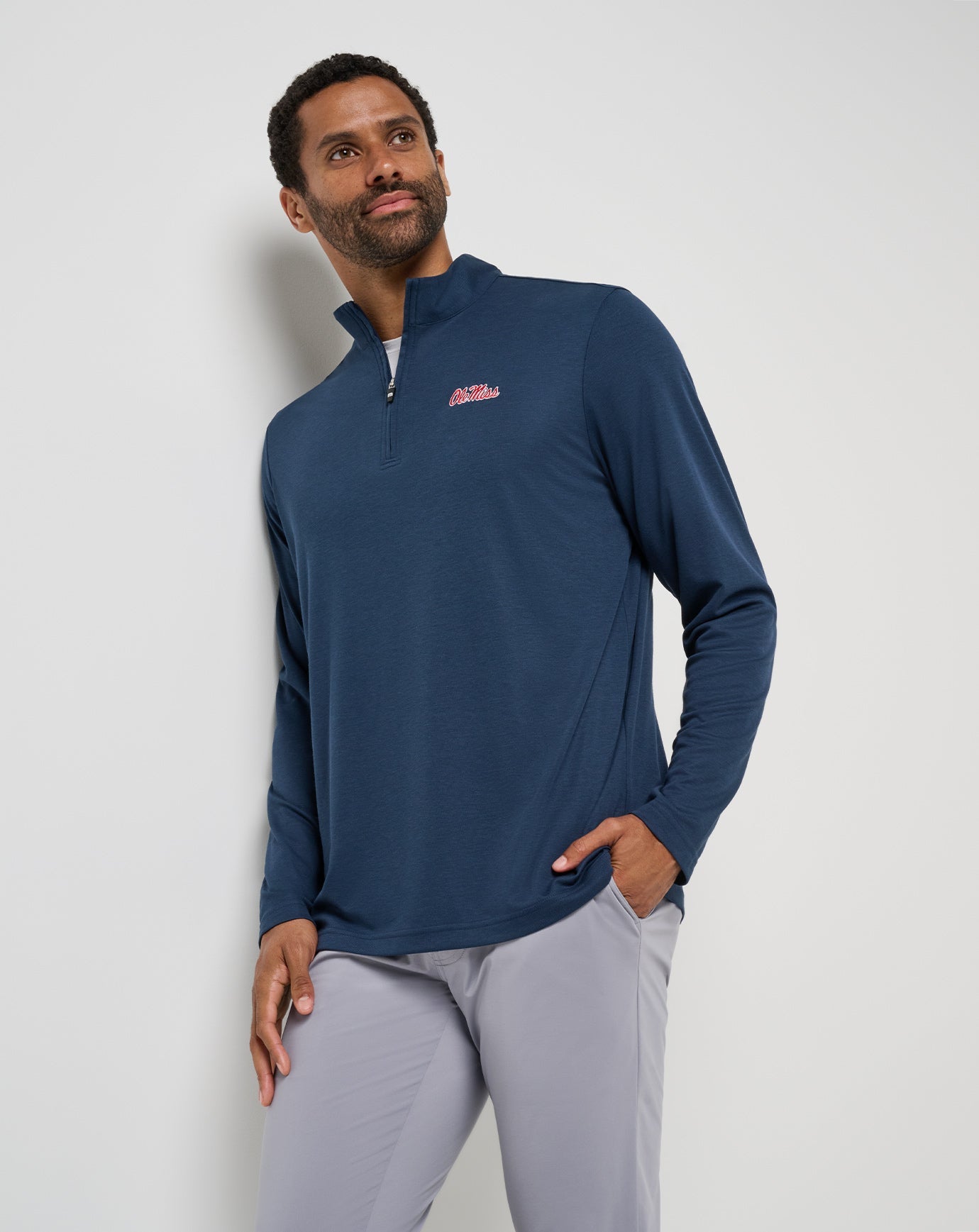 Travis Mathew New | Mississippi Time To Tailgate Quarter Zip