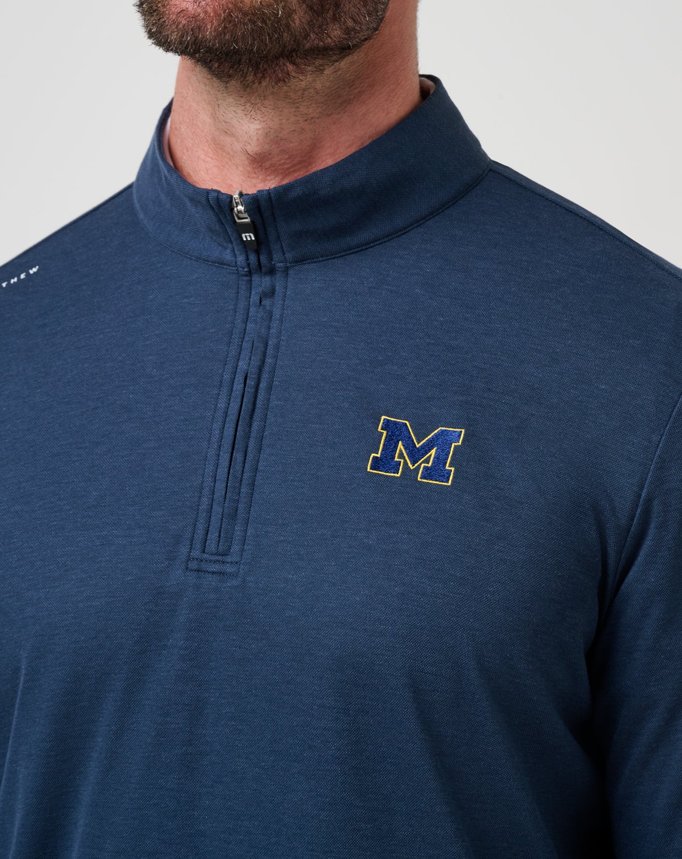 Travis Mathew Online | Michigan Time To Tailgate Quarter Zip