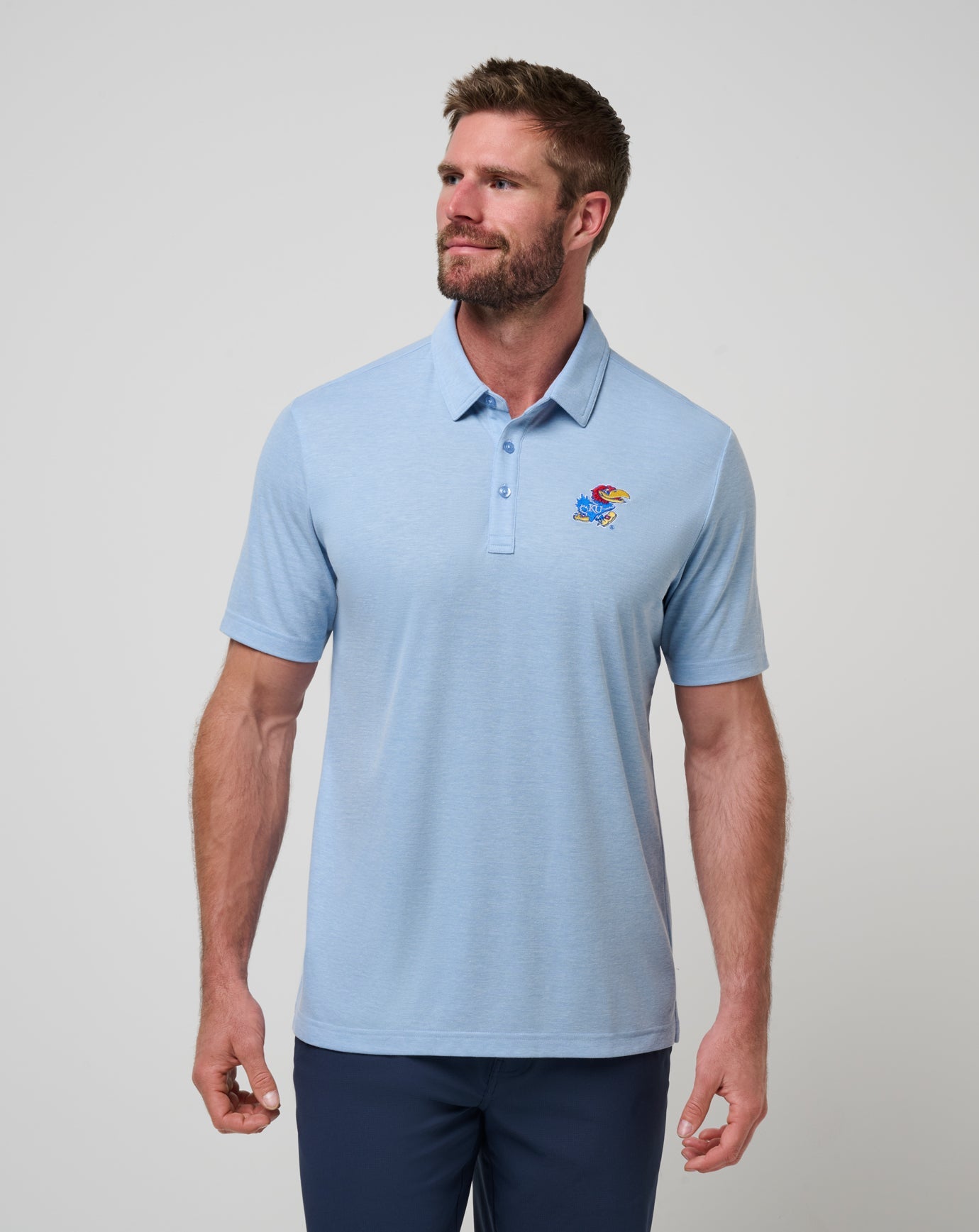 Travis Mathew For sale | Kansas School Pride Polo