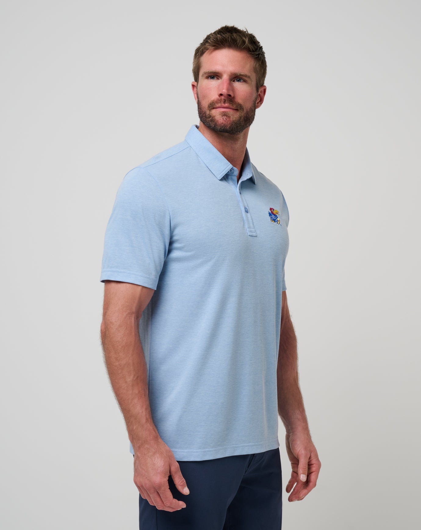 Travis Mathew For sale | Kansas School Pride Polo