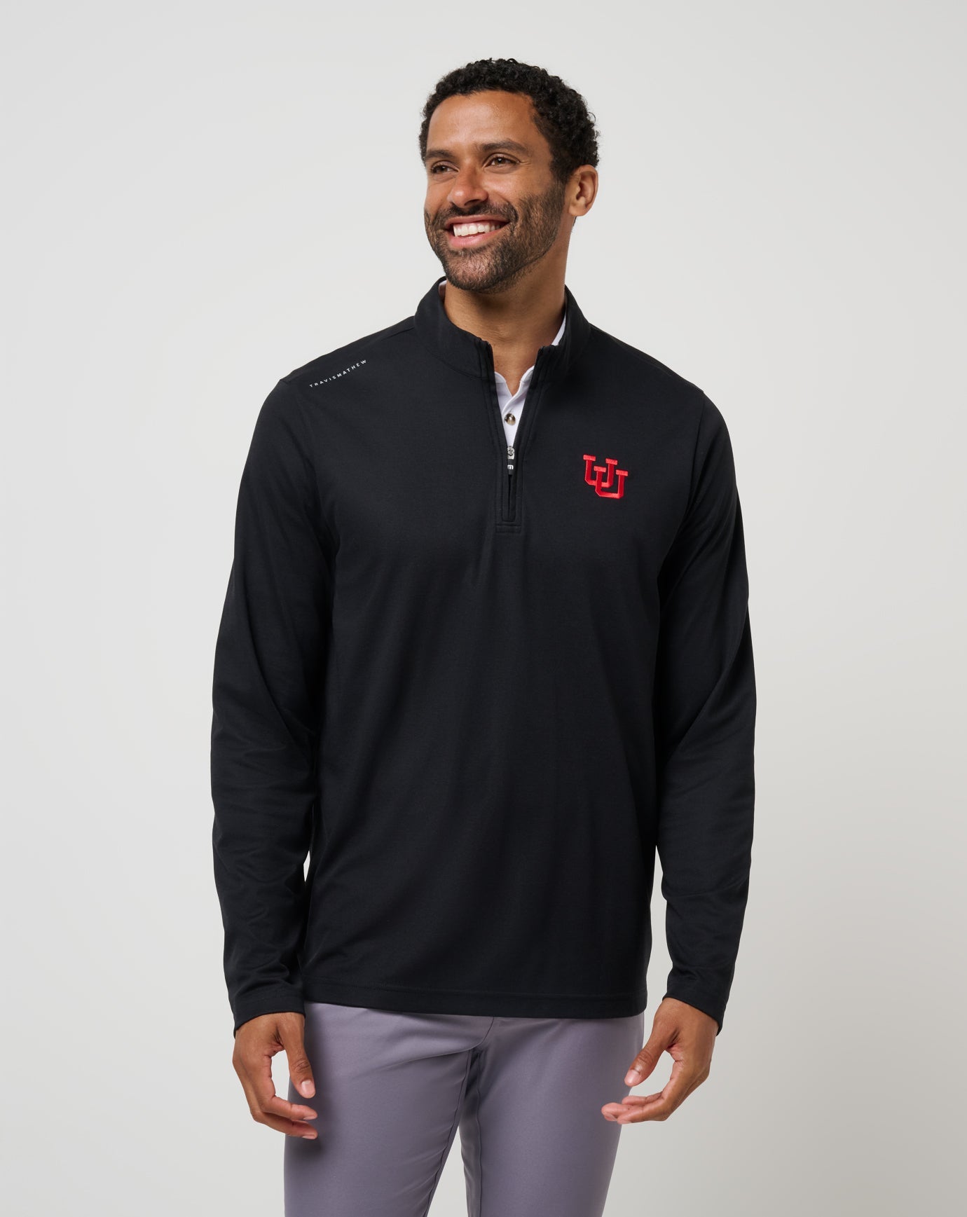 Travis Mathew Hot sale | Utah Time To Tailgate Quarter Zip