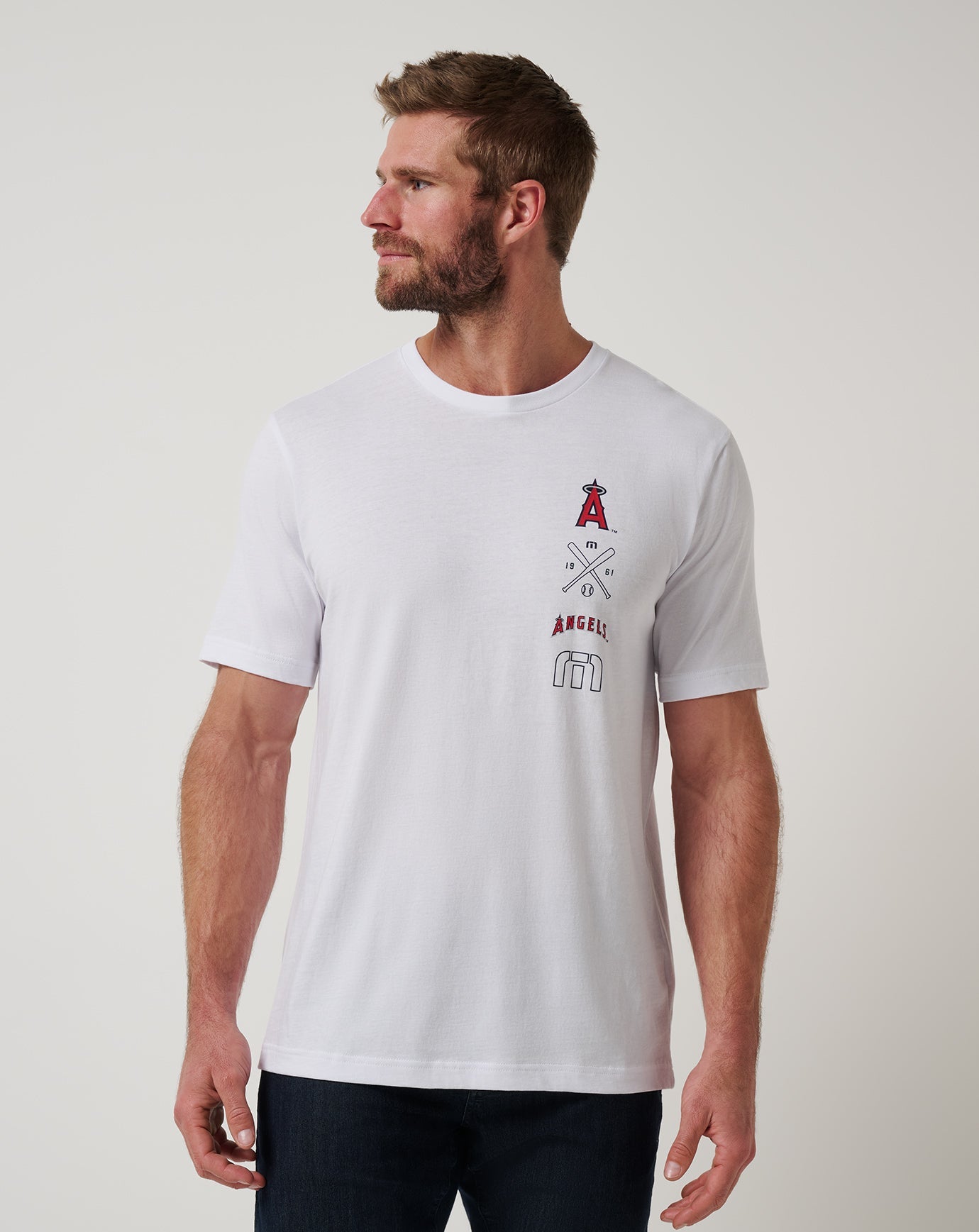 Travis Mathew Outlet | Los Angeles Angels Sunset Slam 2.0 Tee