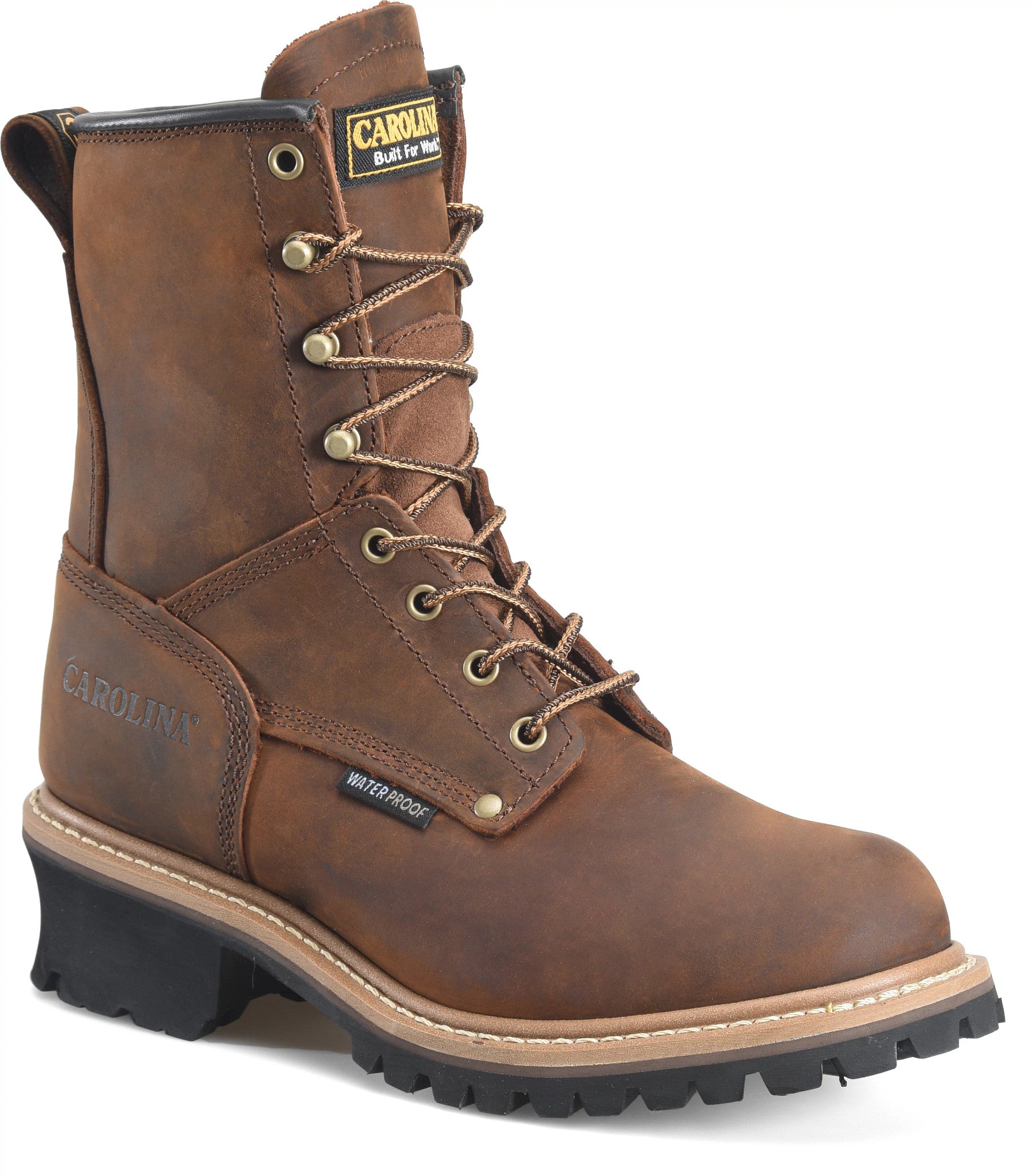 Carolina Boot Elm 8" Waterproof Logger Brown