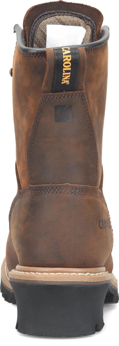 Carolina Boot Elm 8" Waterproof Logger Brown