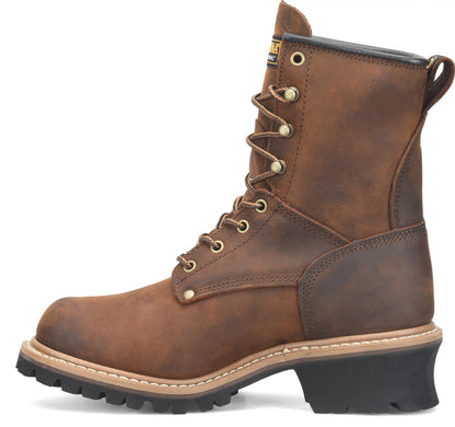 Carolina Boot Elm 8" Waterproof Logger Brown