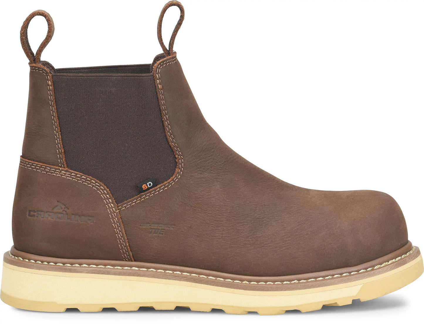 Carolina Boot Gruntz 6" Comp Toe Chelsea Brown