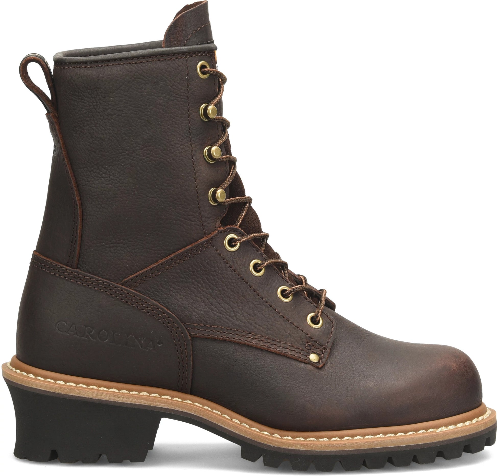Carolina Boot Women's Elm 8" Logger Dark Brown