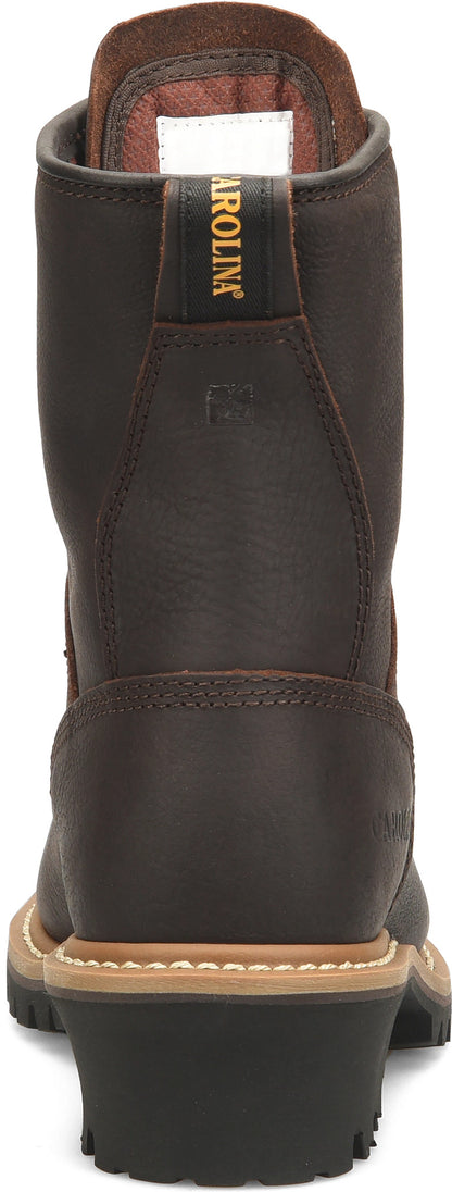 Carolina Boot Women's Elm 8" Logger Dark Brown