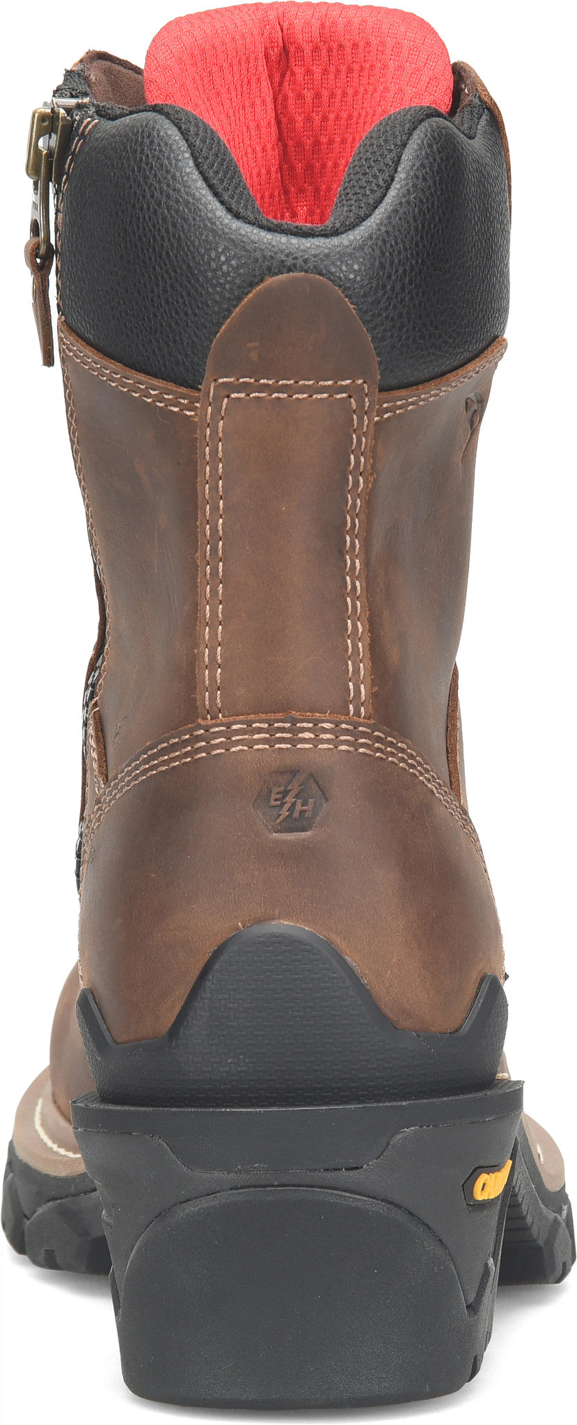 Carolina Boot Cardinal 8" Side-Zip Composite Toe Logger Dark Brown