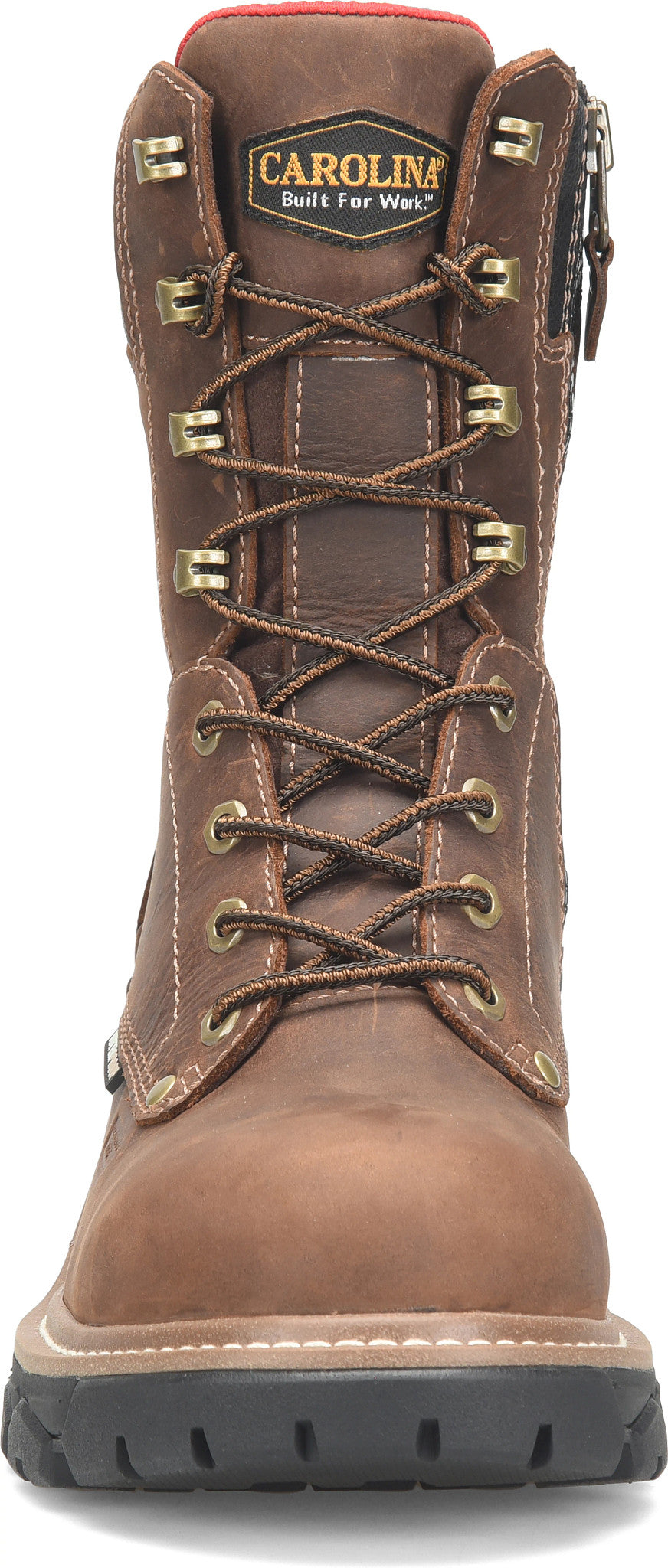 Carolina Boot Cardinal 8" Side-Zip Composite Toe Logger Dark Brown