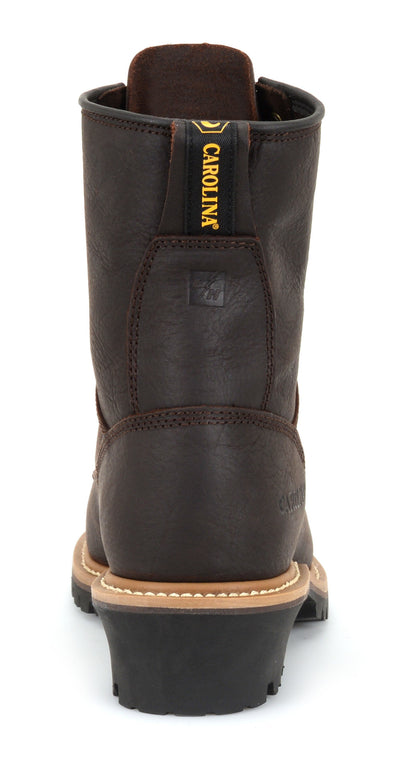 Carolina Boot Elm 8" Unlined Logger Brown