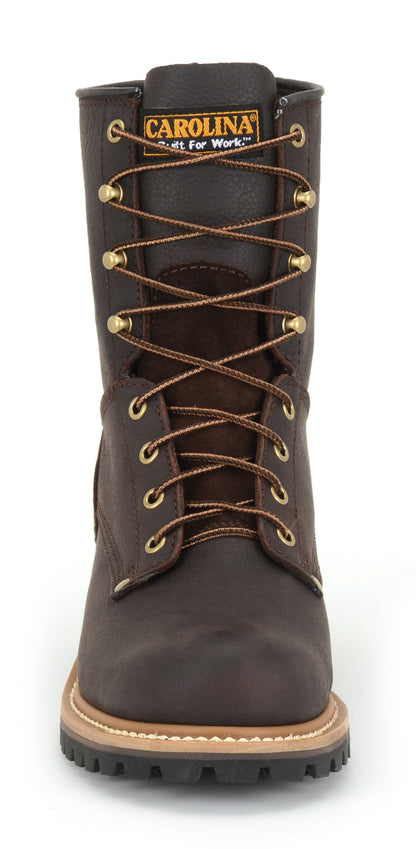 Carolina Boot Elm 8" Unlined Logger Brown